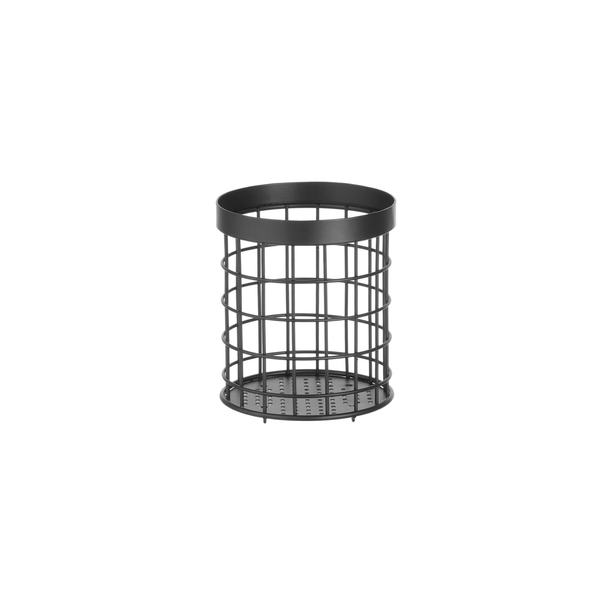 Besteckkorb, schwarz, ⌀125x(H)145mm