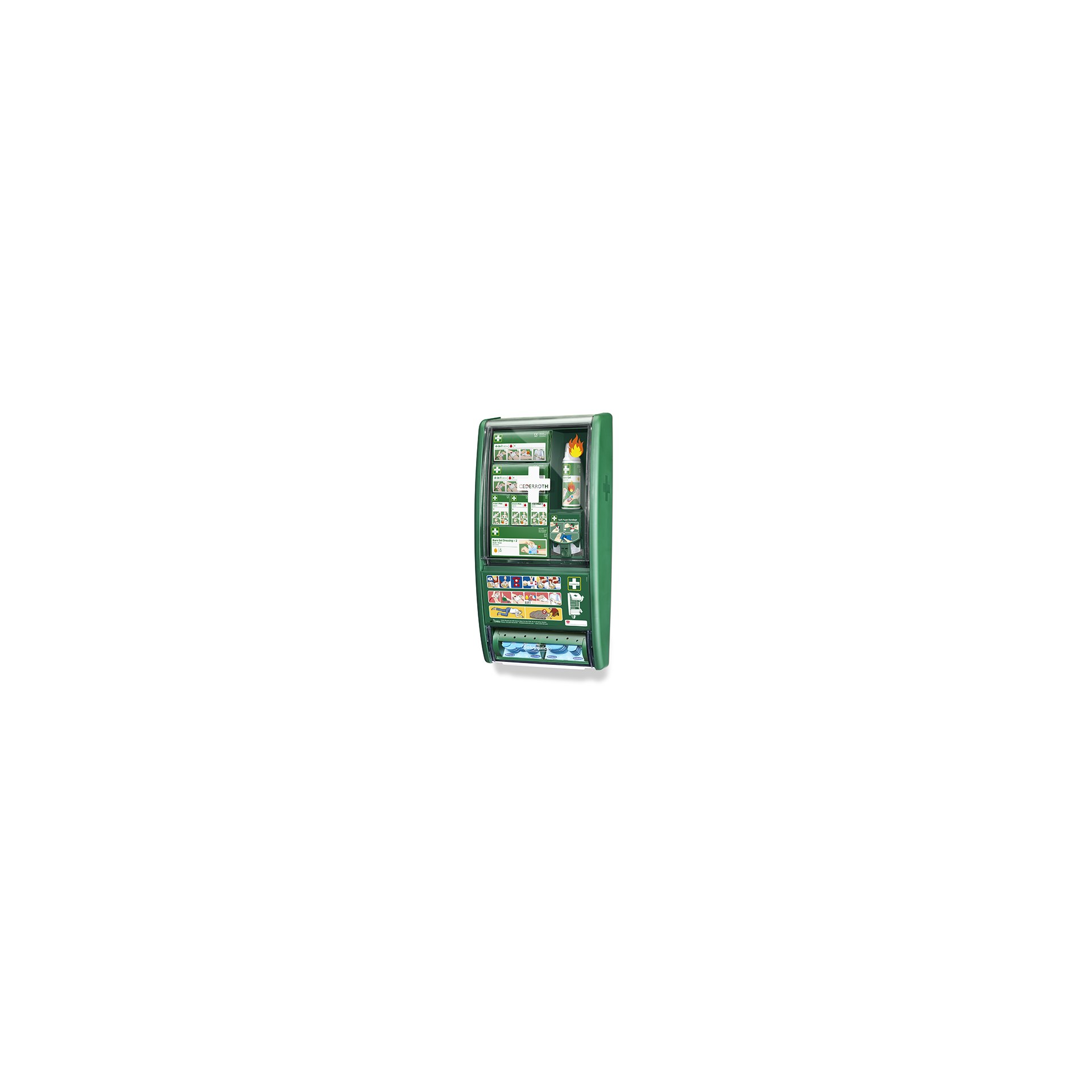 "Cederroth" First Aid & Burn Station 11,7 cm x 29,4 cm x 57,2 cm grün detectable "Cederroth" First Aid & Burn Station 11,7 cm x 29,4 cm x 57,2 cm grün detectable