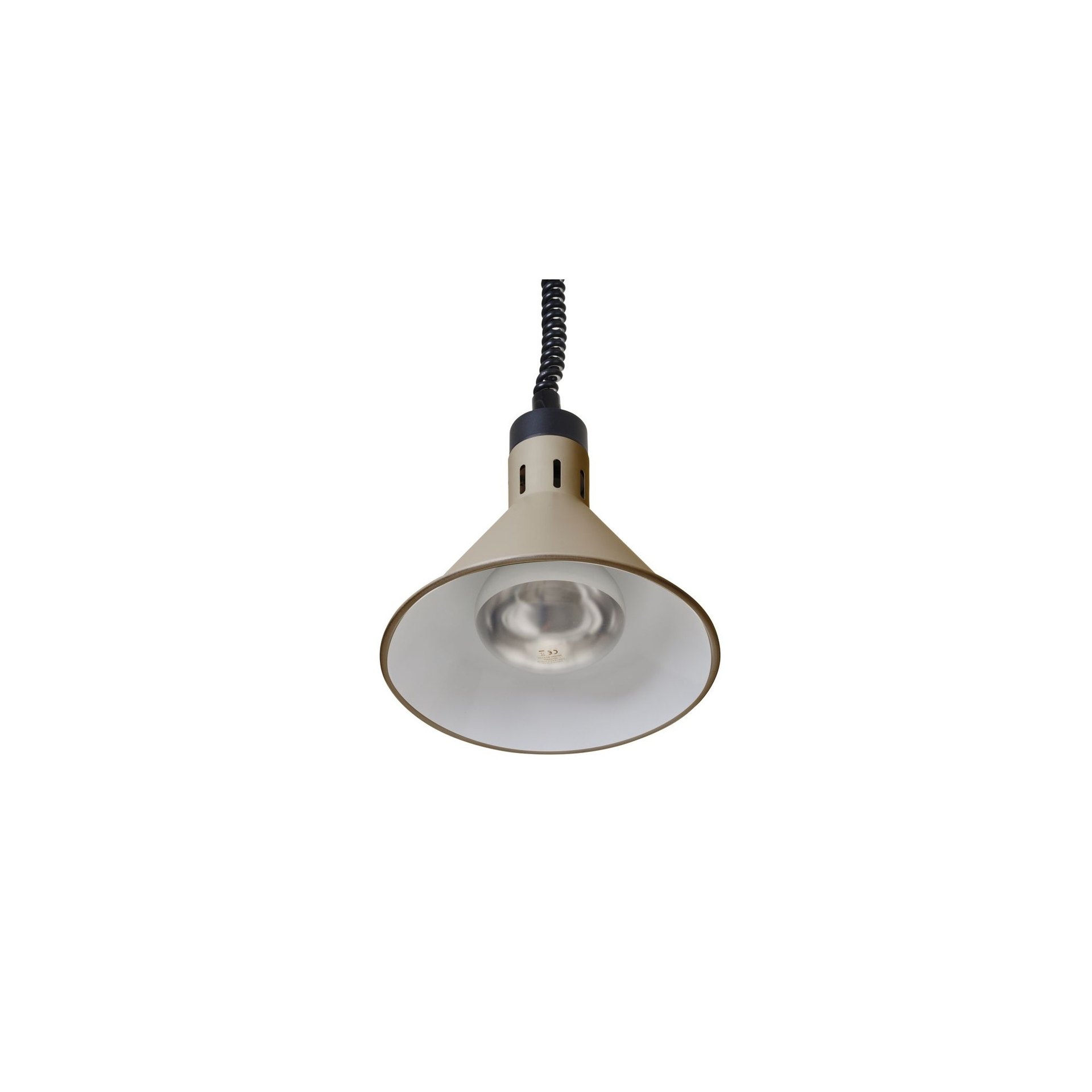 Höhenverstellbare Wärmelampe konisch, Beige, 230V/250W, ⌀275x(H)250mm