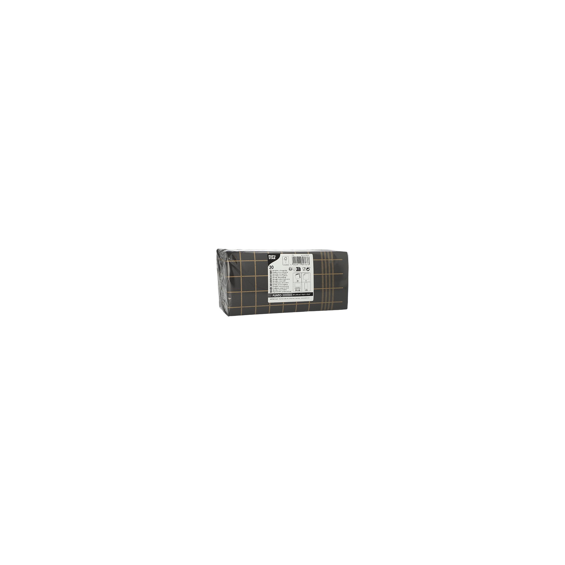 Servietten, 2-lagig "PUNTO" 1/8-Falz 39 cm x 40 cm schwarz/gold "Kitchen Towel" Servietten, 2-lagig "PUNTO" 1/8-Falz 39 cm x 40 cm schwarz/gold "Kitchen Towel"
