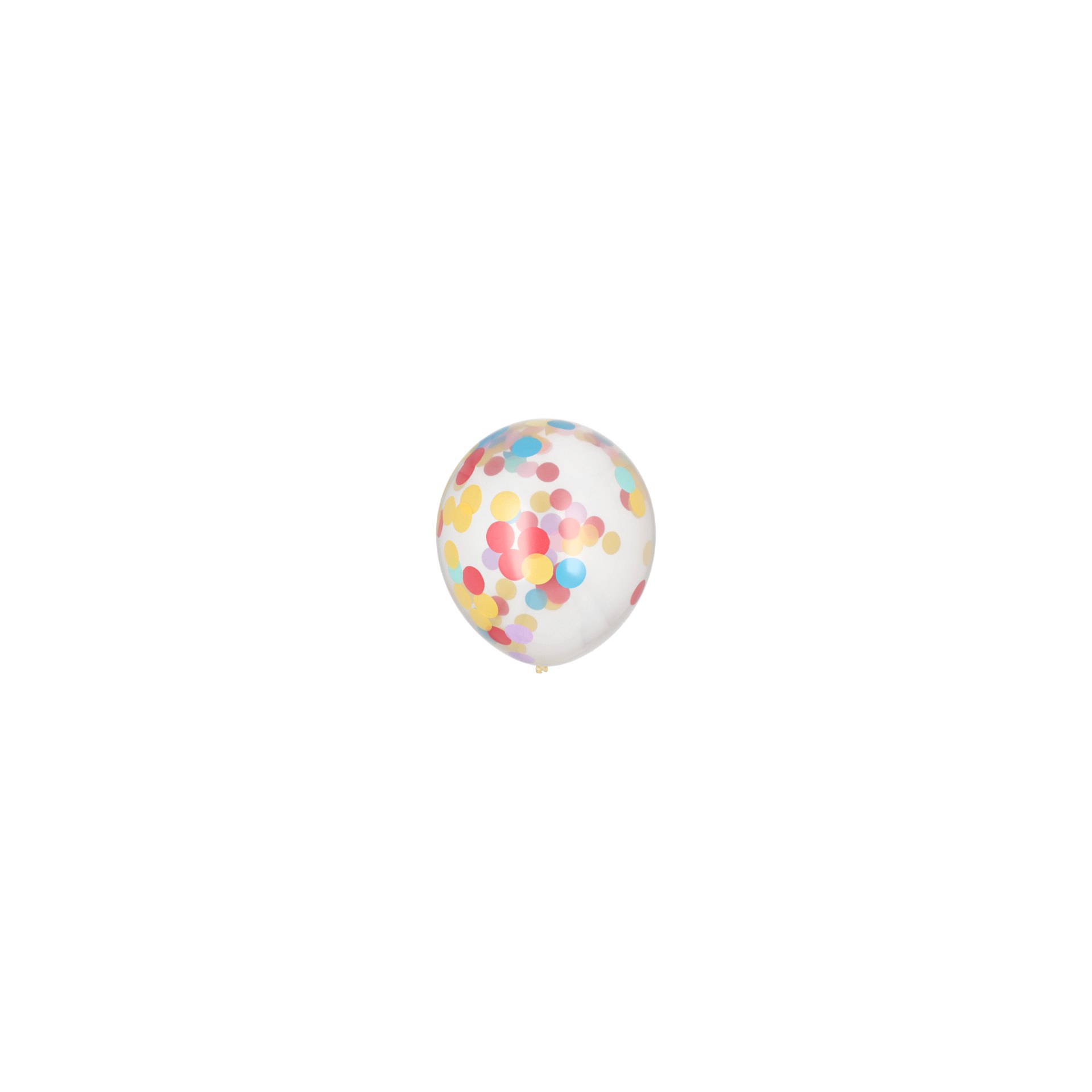Luftballons Ø 29 cm mit buntem Konfetti
