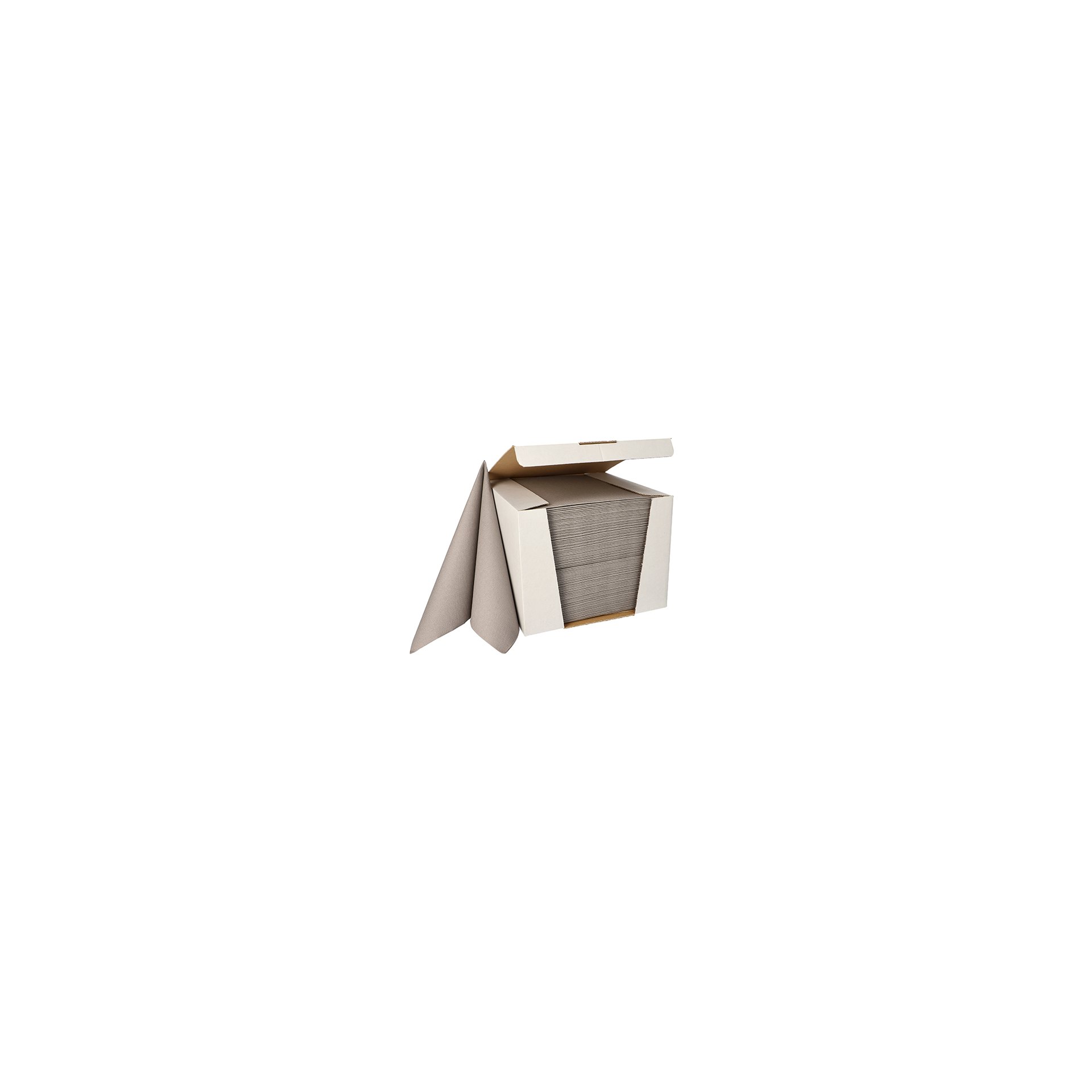Servietten "ROYAL Collection" 1/4-Falz 40 cm x 40 cm grau