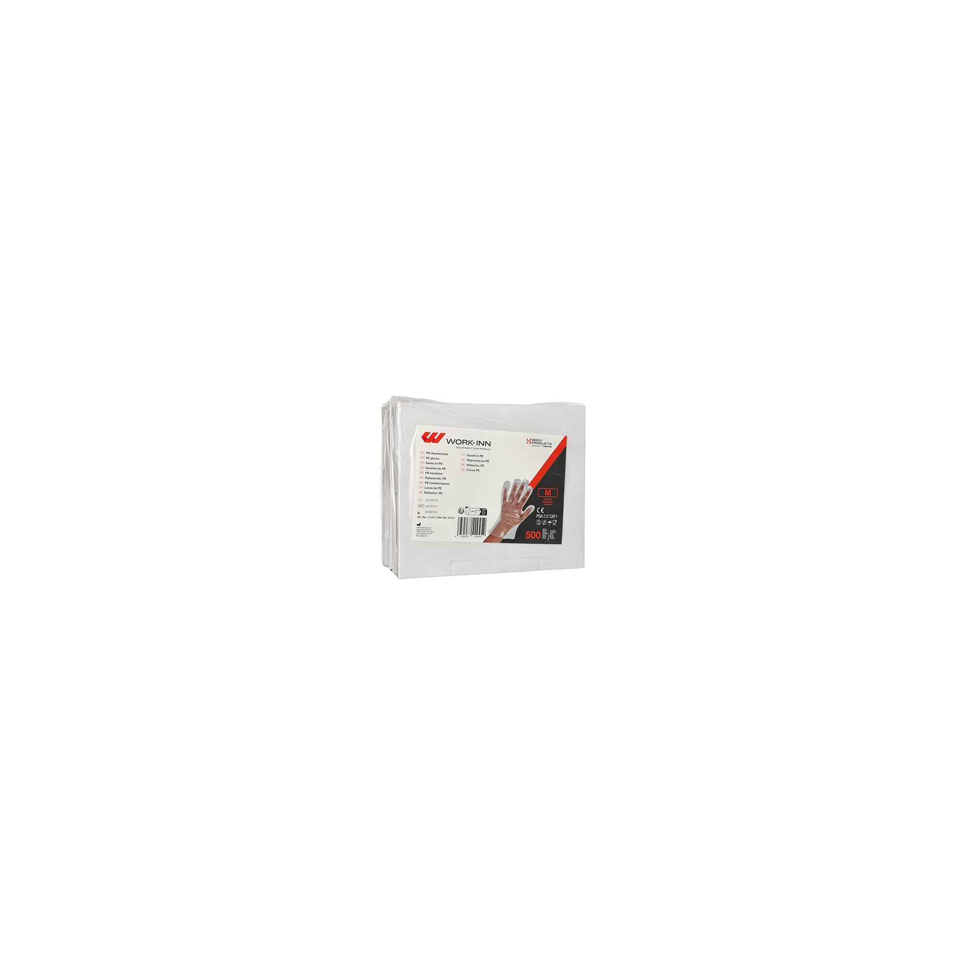 "WORK-INN/-PS" Handschuhe, PE transparent für Damen, M "WORK-INN/-PS" Handschuhe, PE transparent für Damen, M