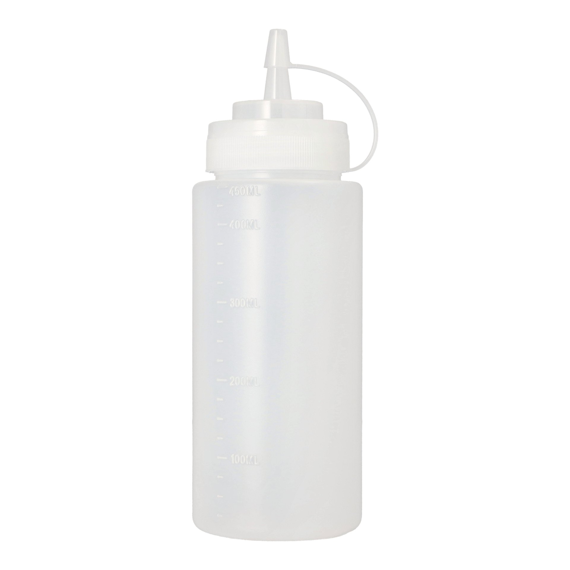 Quetschflaschen LDPE (virgin) rund 450 ml Ø 6,5 cm · 19,5 cm transparent Quetschflaschen LDPE (virgin) rund 450 ml Ø 6,5 cm · 19,5 cm transparent