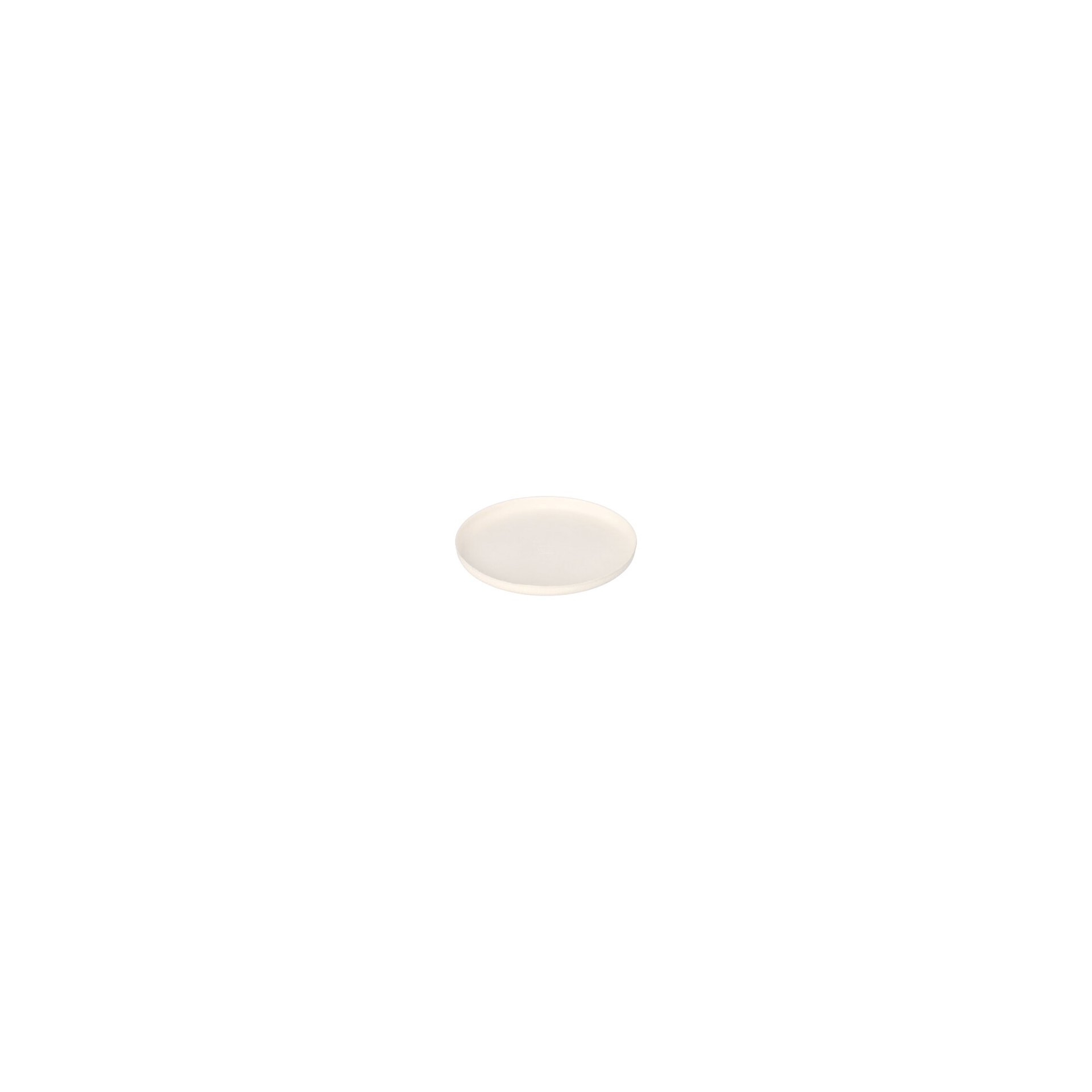 Teller Zuckerrohr "pure" rund Ø 12 cm · 1 cm weiss "Cella"