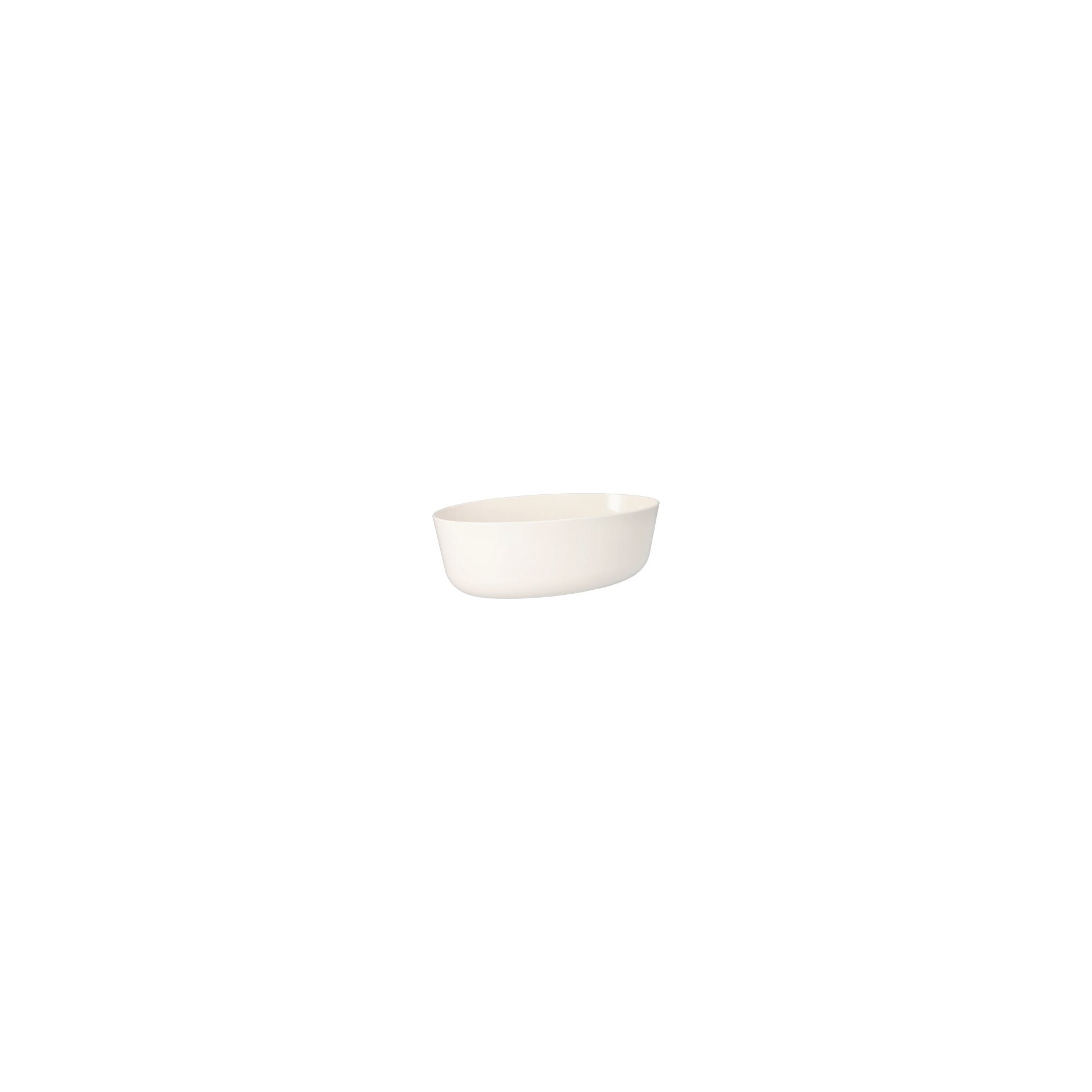 Mehrweg-Schalen oval 2400 ml 9,1 cm x 16,5 cm x 26 cm weiss "Cella"