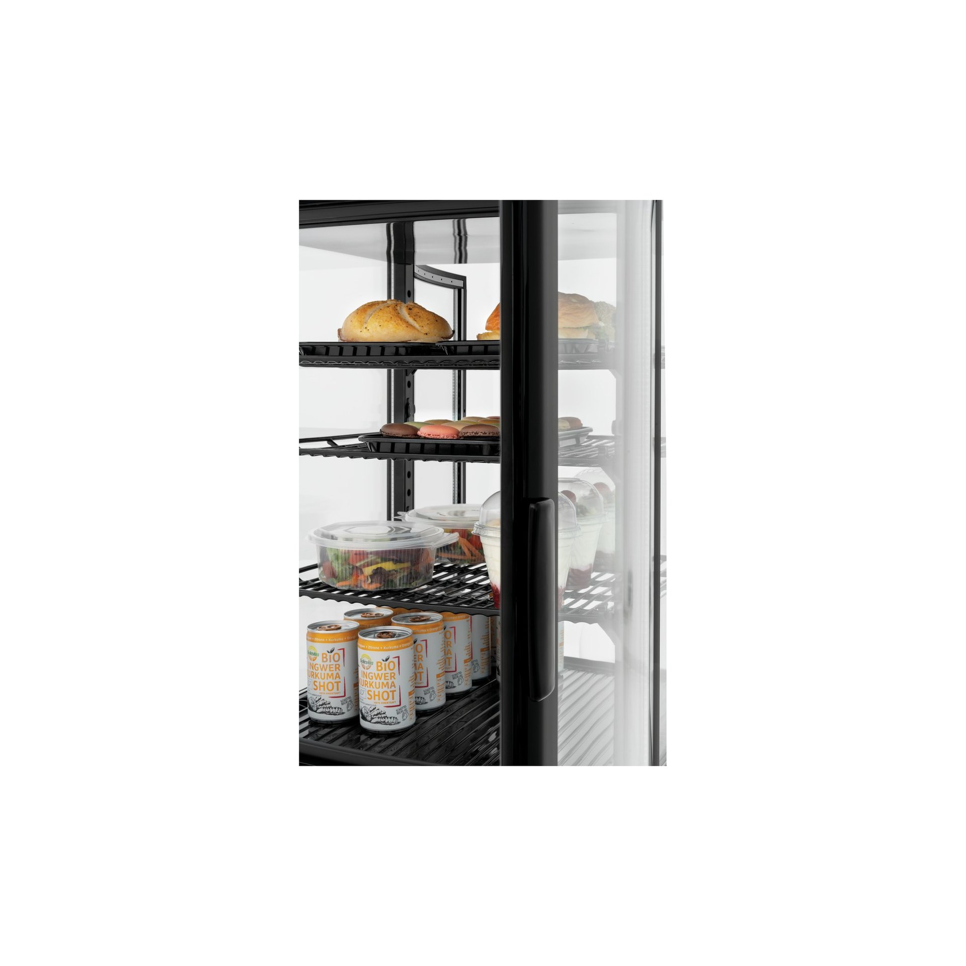 Mini-Kühlvitrine 98L2T schwarz