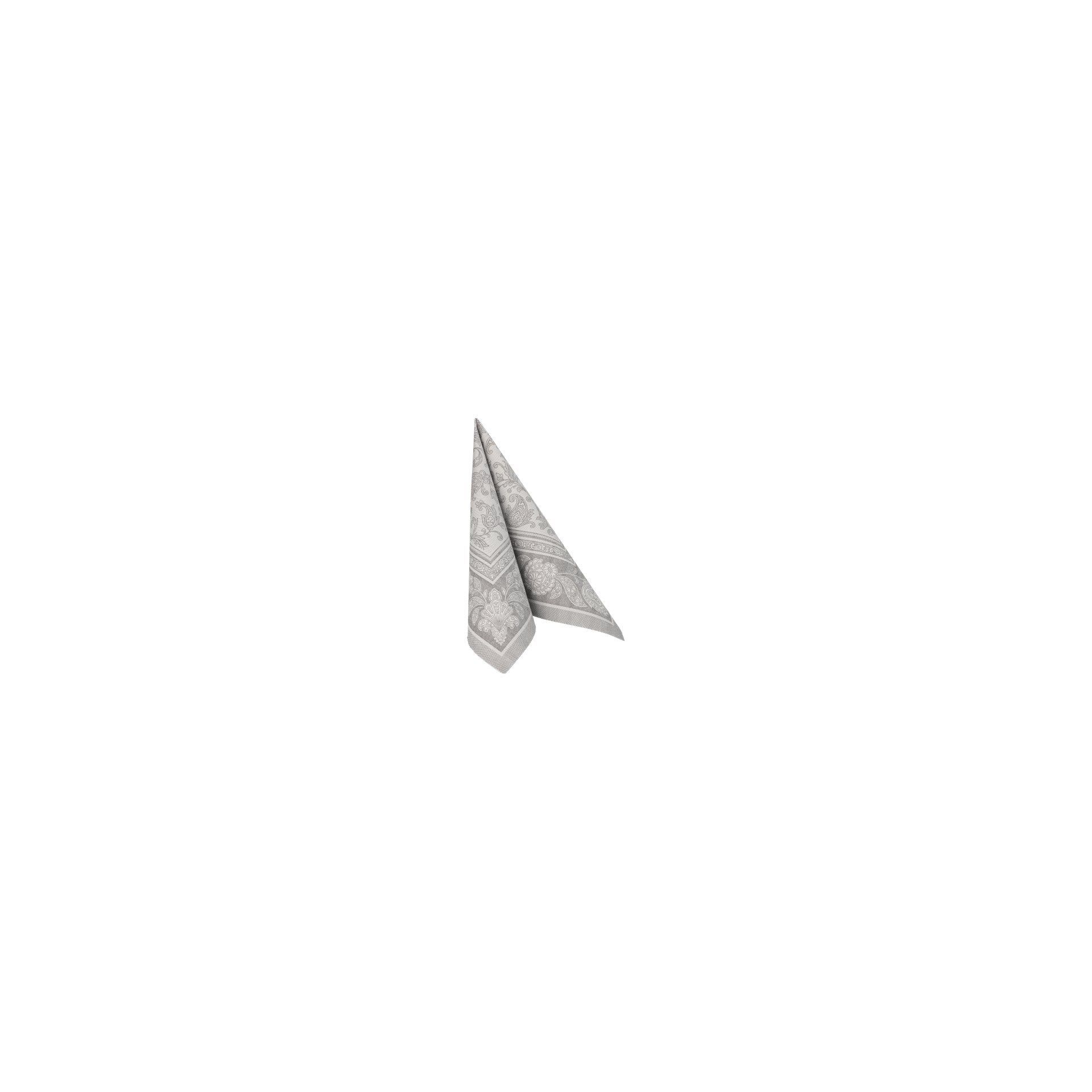Servietten "ROYAL Collection" 1/4-Falz 40 cm x 40 cm grau "Ornaments" Servietten "ROYAL Collection" 1/4-Falz 40 cm x 40 cm grau "Ornaments"
