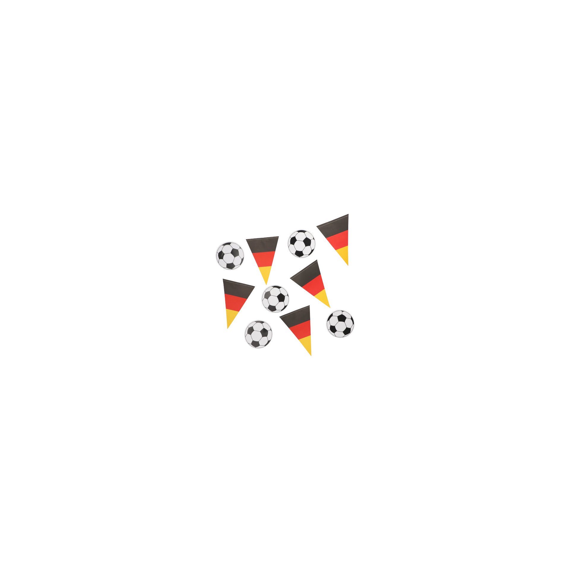 Flaggenkette, Papier 3 m "Fußball/Deutschland" Flaggenkette, Papier 3 m "Fußball/Deutschland"