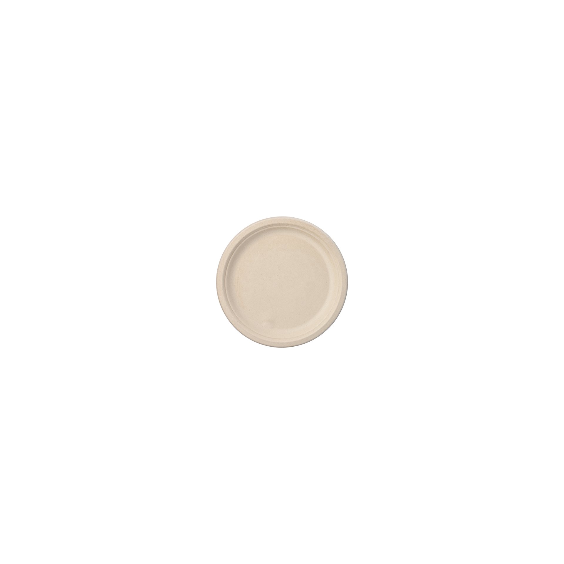 Teller, Zuckerrohr "pure" ungeteilt Ø 26 cm · 2 cm natur
