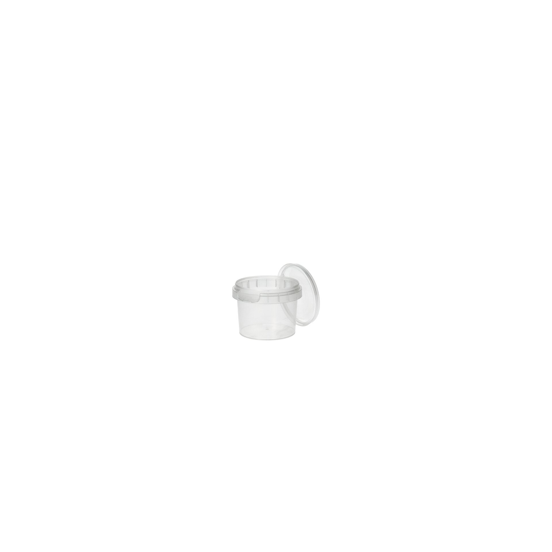 Feinkostbecher, PP rund 120 ml Ø 6,9 cm · 5,1 cm transparent mit Originalitätsverschluss