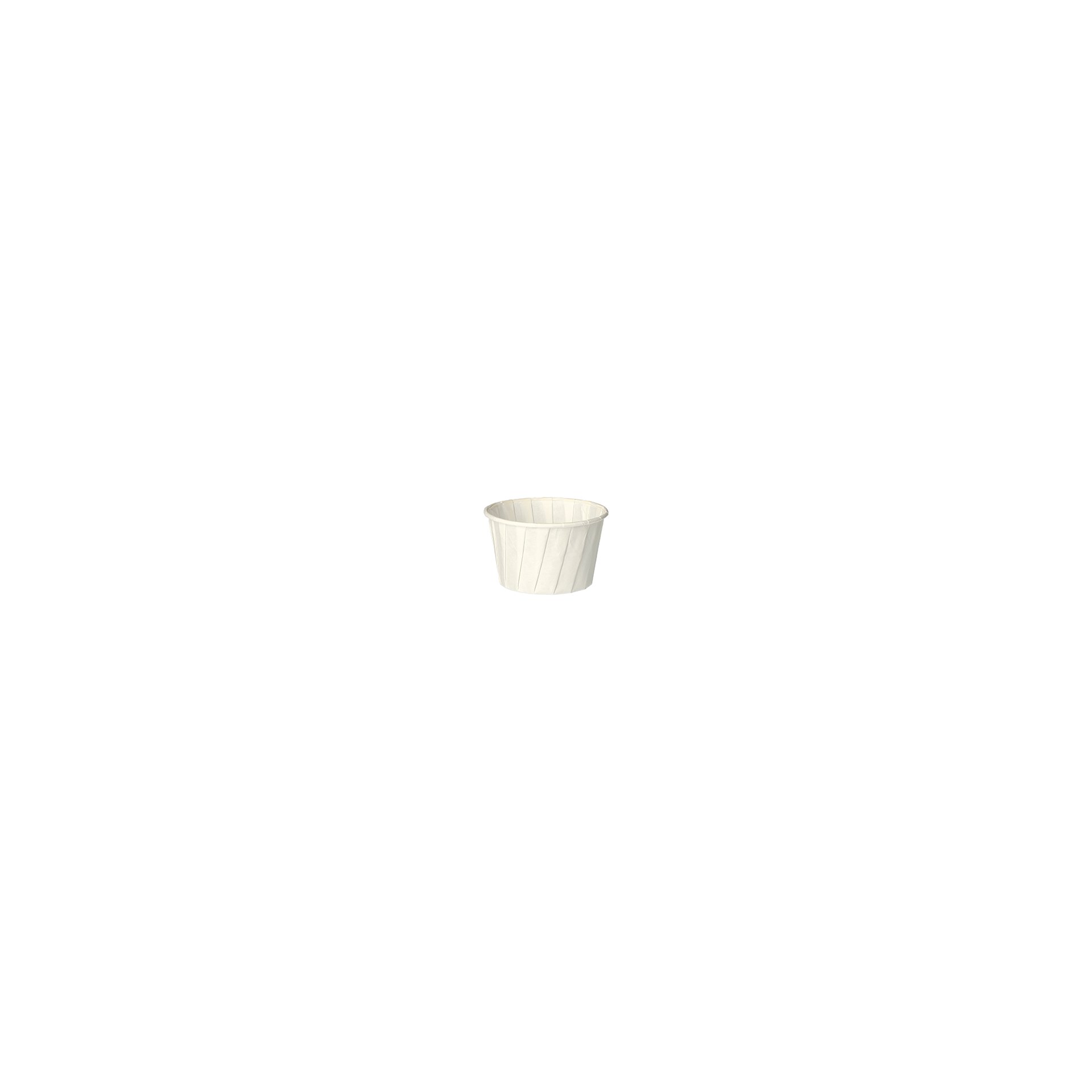 Dressingbecher, Papier "pure" rund 90 ml Ø 6,6 cm · 4,2 cm weiss