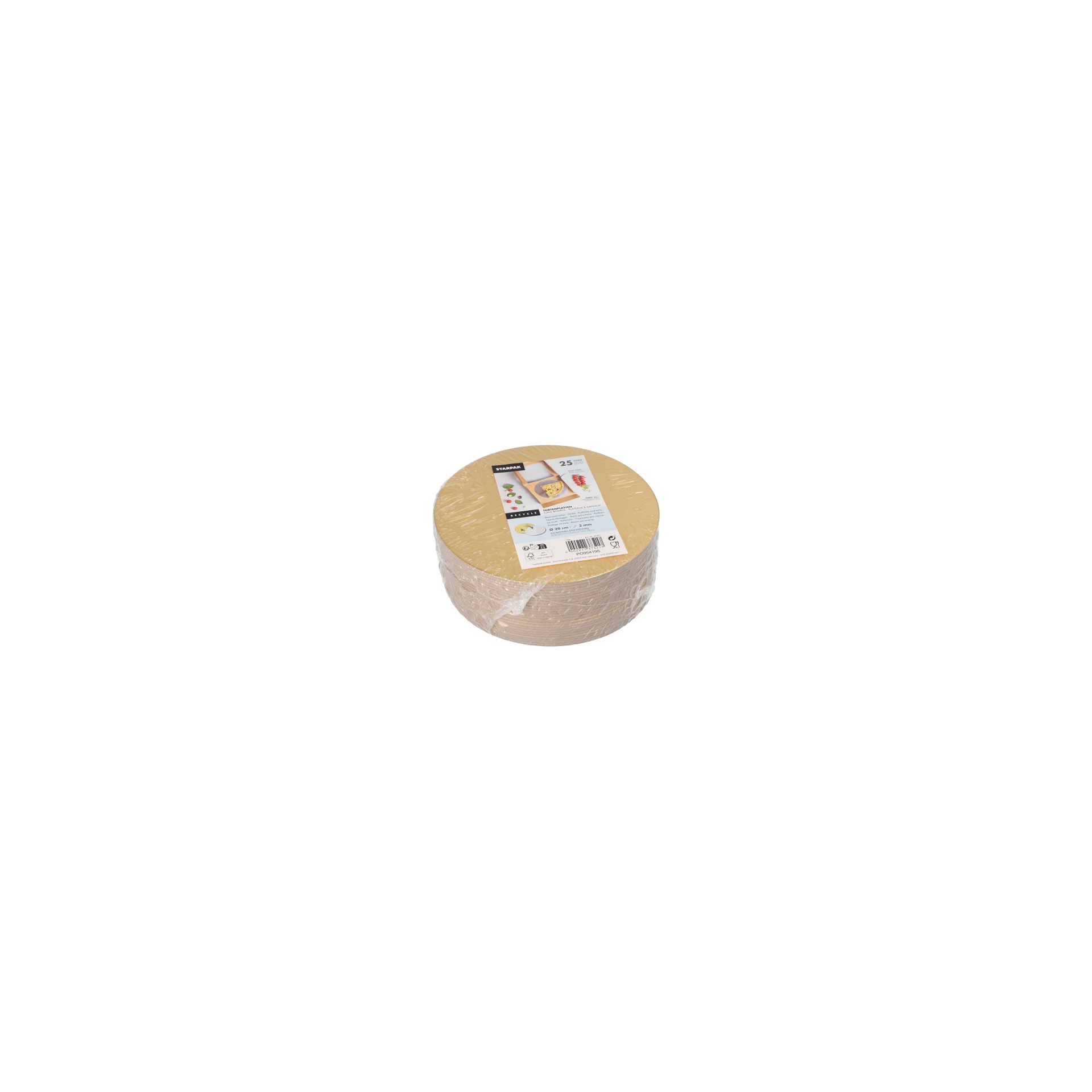 Tortenplatten rund Ø 20 cm · 0,3 cm gold/silber Tortenplatten rund Ø 20 cm · 0,3 cm gold/silber