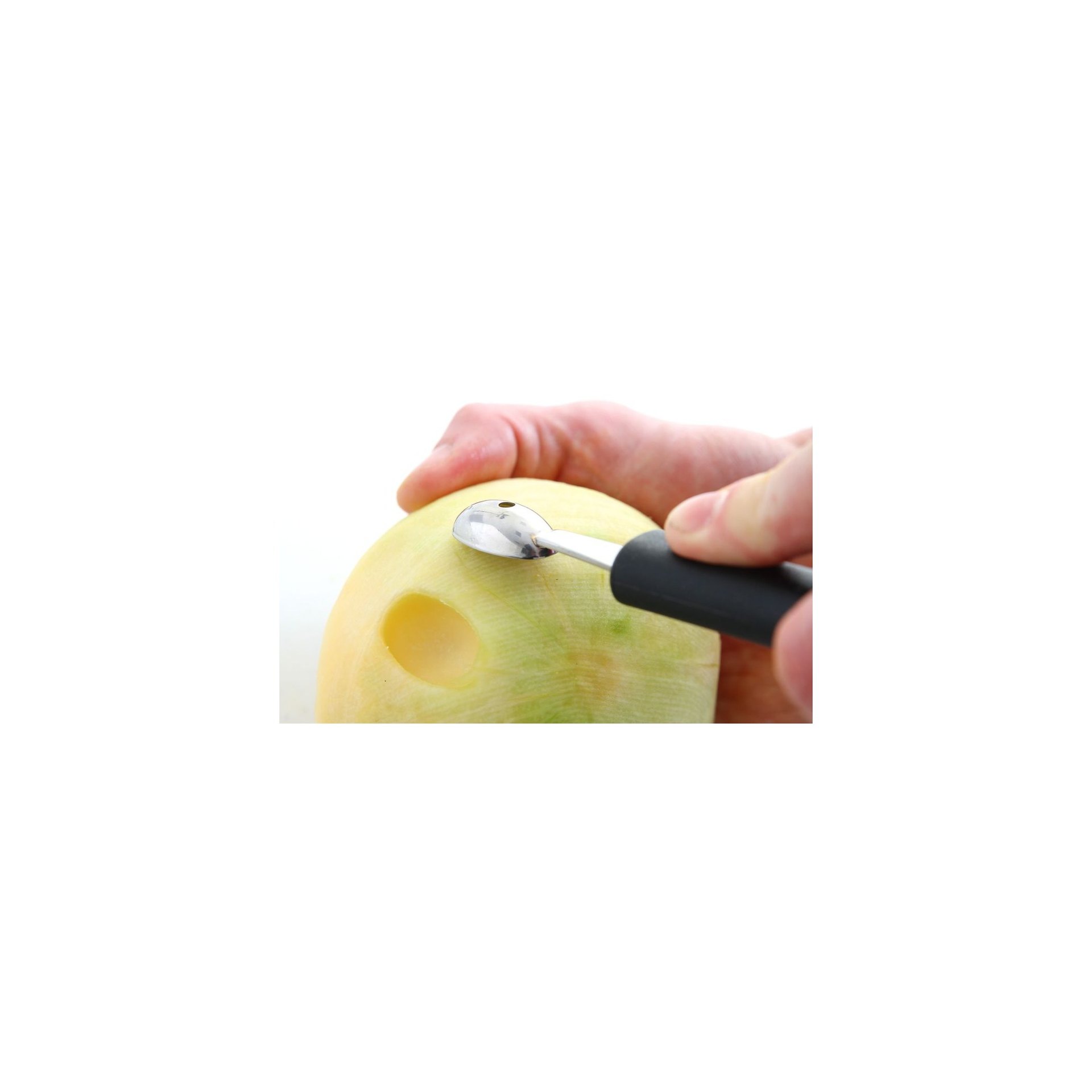 Kugelausstecher einfach - oval, Schwarz, (L)160mm