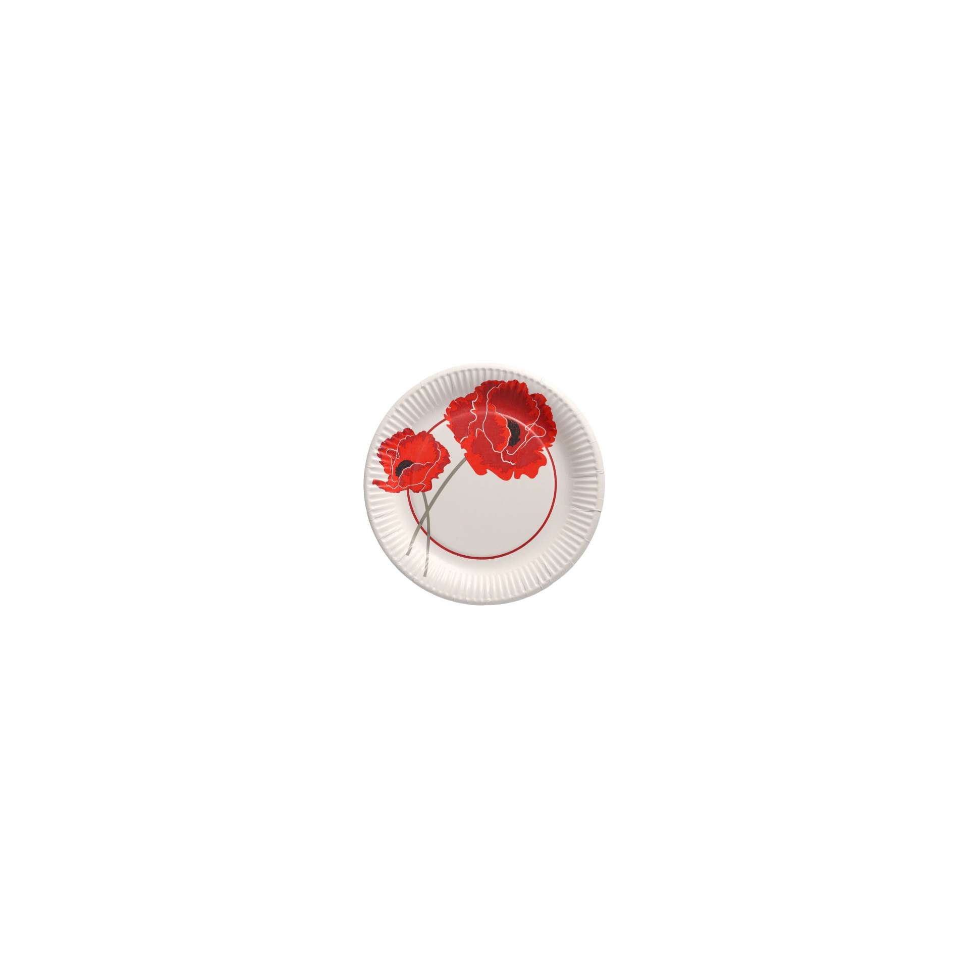 Teller, Pappe rund Ø 23 cm "Poppy" Teller, Pappe rund Ø 23 cm "Poppy"