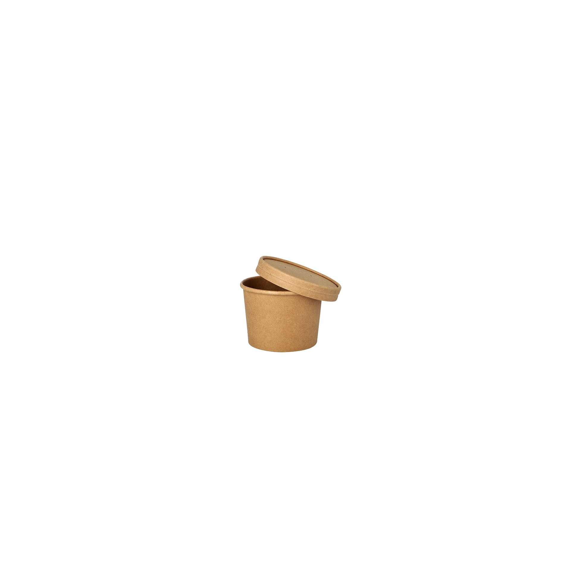 Suppenbecher, Pappe rund 350 ml Ø 9,8 cm · 7 cm braun