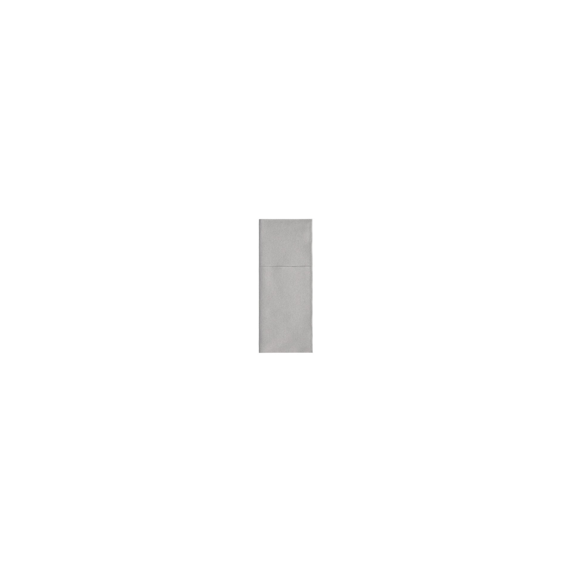 Bestecktaschen, Airlaid 40 cm x 48 cm grau "Premium" mit Besteckfalz