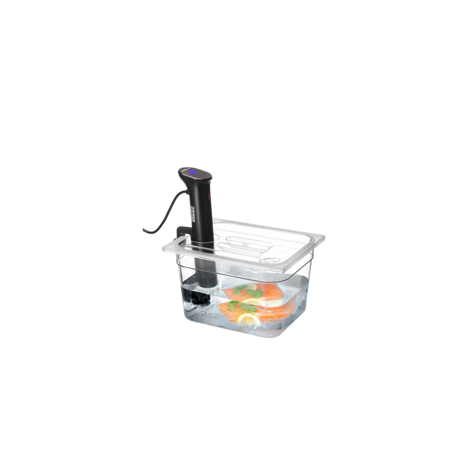 Gastronorm-Deckel mit Sous-Vide-Stab-Aussparung, GN 1/2, Transparent, 265x325mm Gastronorm-Deckel mit Sous-Vide-Stab-Aussparung, GN 1/2, Transparent, 265x325mm