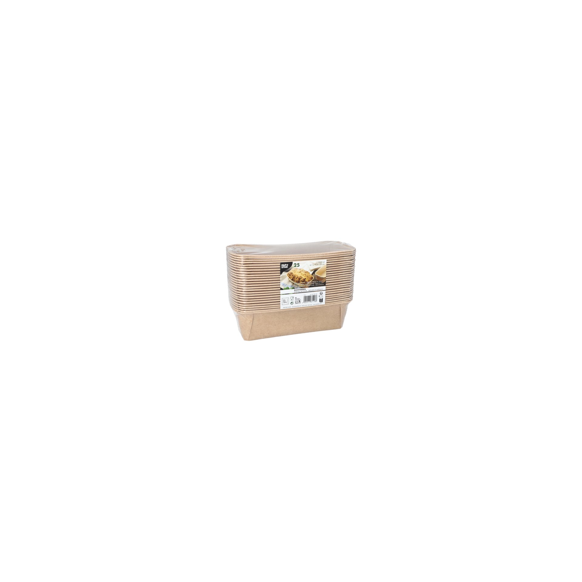 Backformen eckig 1033 ml 6,1 cm x 10,8 cm x 23 cm braun Backformen eckig 1033 ml 6,1 cm x 10,8 cm x 23 cm braun