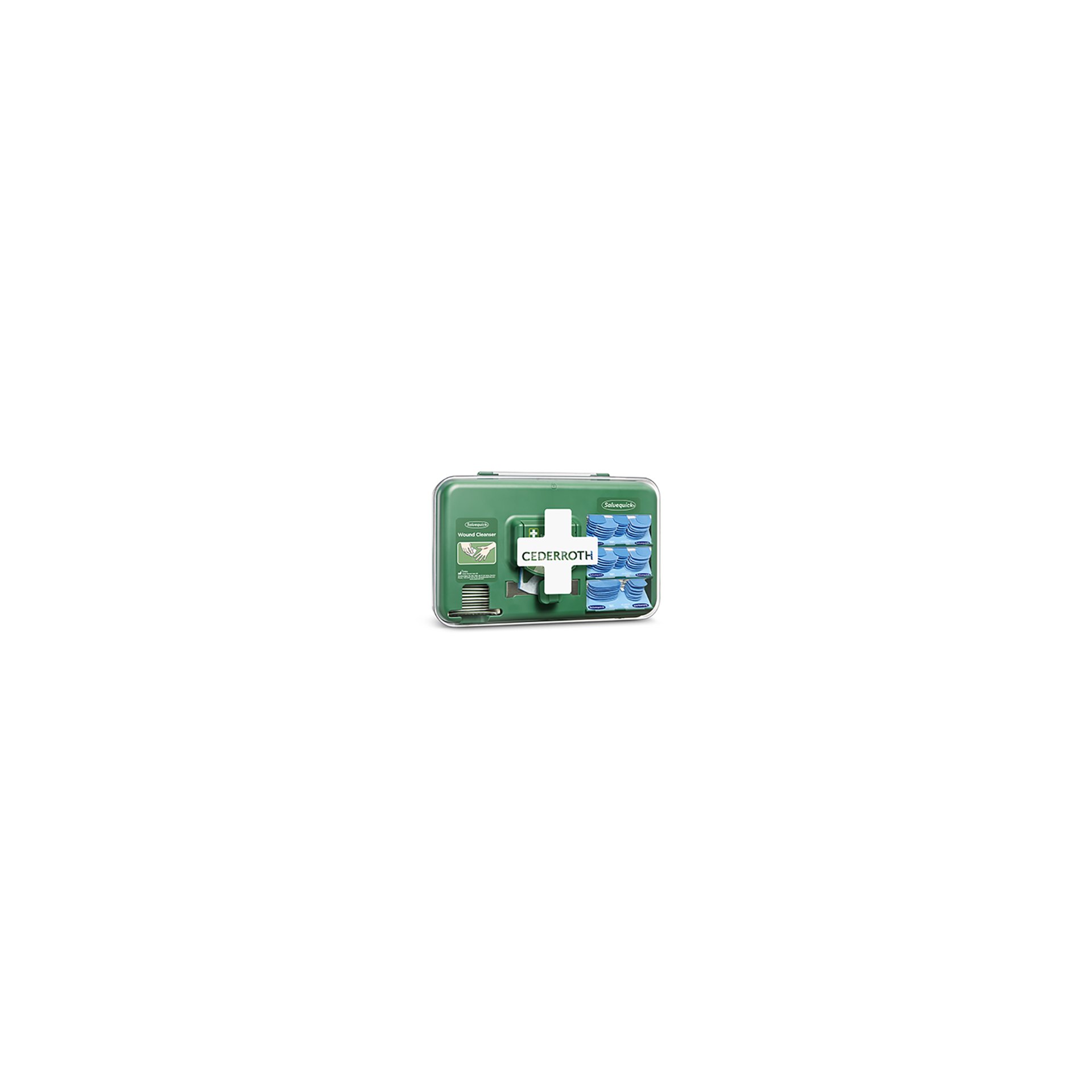 "Cederroth" Wound Care Dispenser, Pflasterspender Detectable 20,3 cm x 30,6 cm x 15,5 cm blau