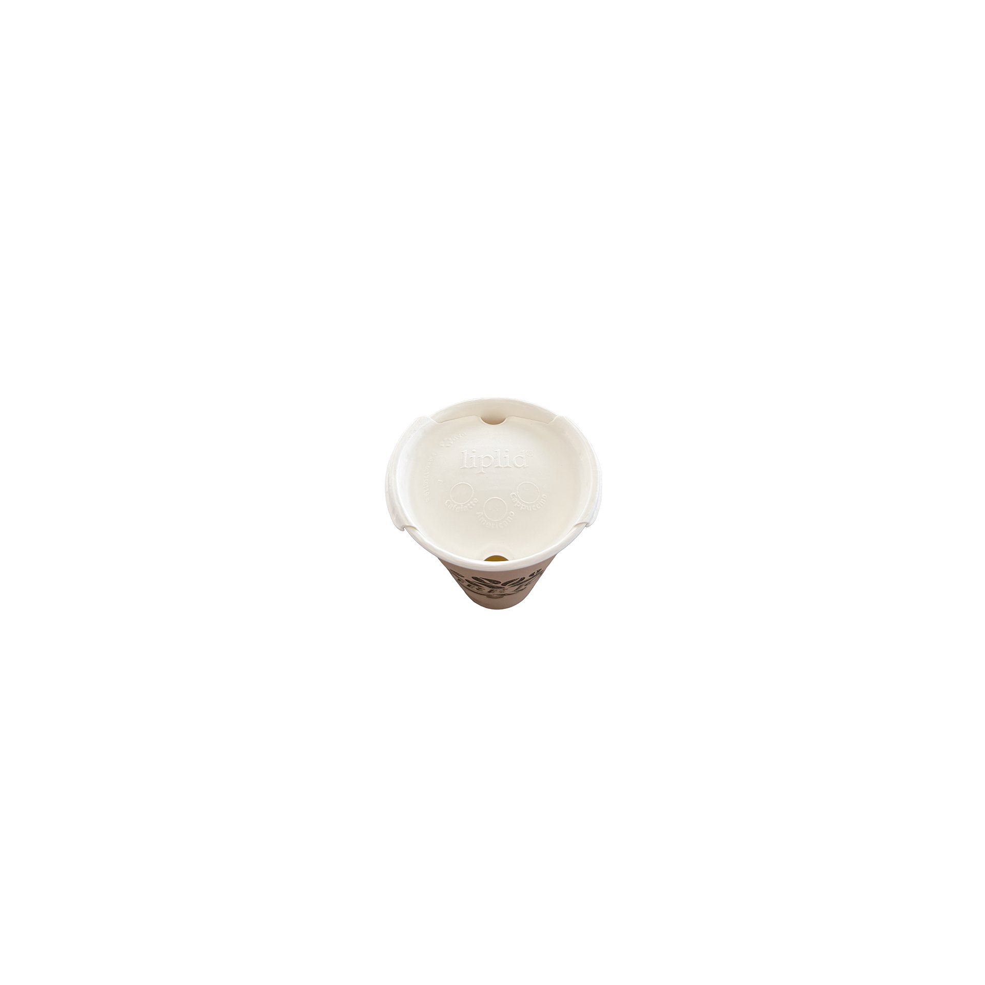 Deckel für Trinkbecher Zuckerrohr rund Ø 9 cm weiss "liplid" Deckel für Trinkbecher Zuckerrohr rund Ø 9 cm weiss "liplid"