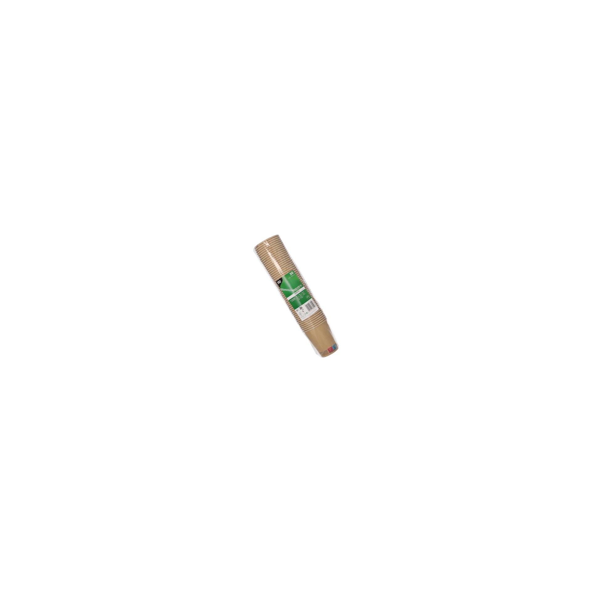Trinkbecher, Pappe 0,2 l Ø 8 cm · 9,2 cm braun Trinkbecher, Pappe 0,2 l Ø 8 cm · 9,2 cm braun