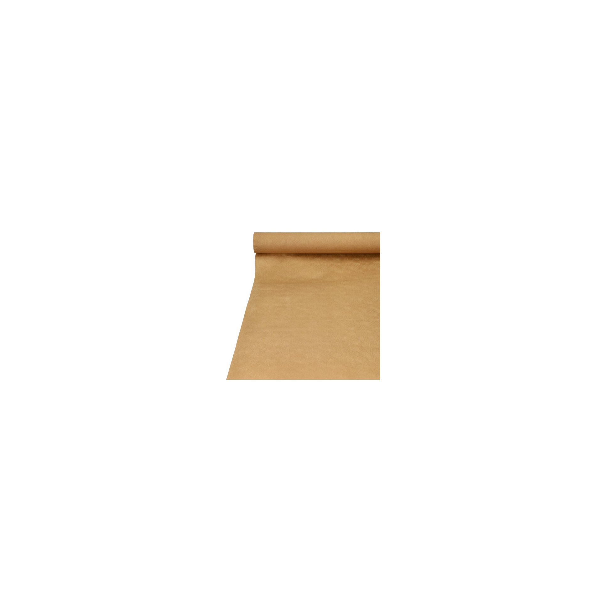 Papiertischtuch mit Damastprägung 25 m x 1 m natur