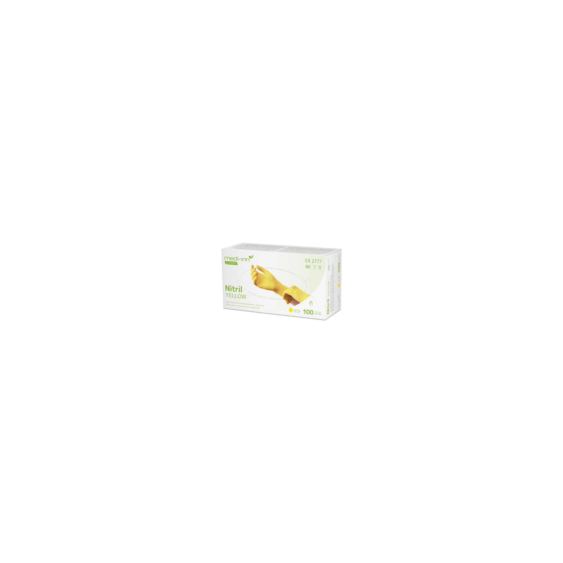 "Medi-Inn Classic" Handschuhe, Nitril puderfrei gelb "Nitril Yellow" Größe: XL