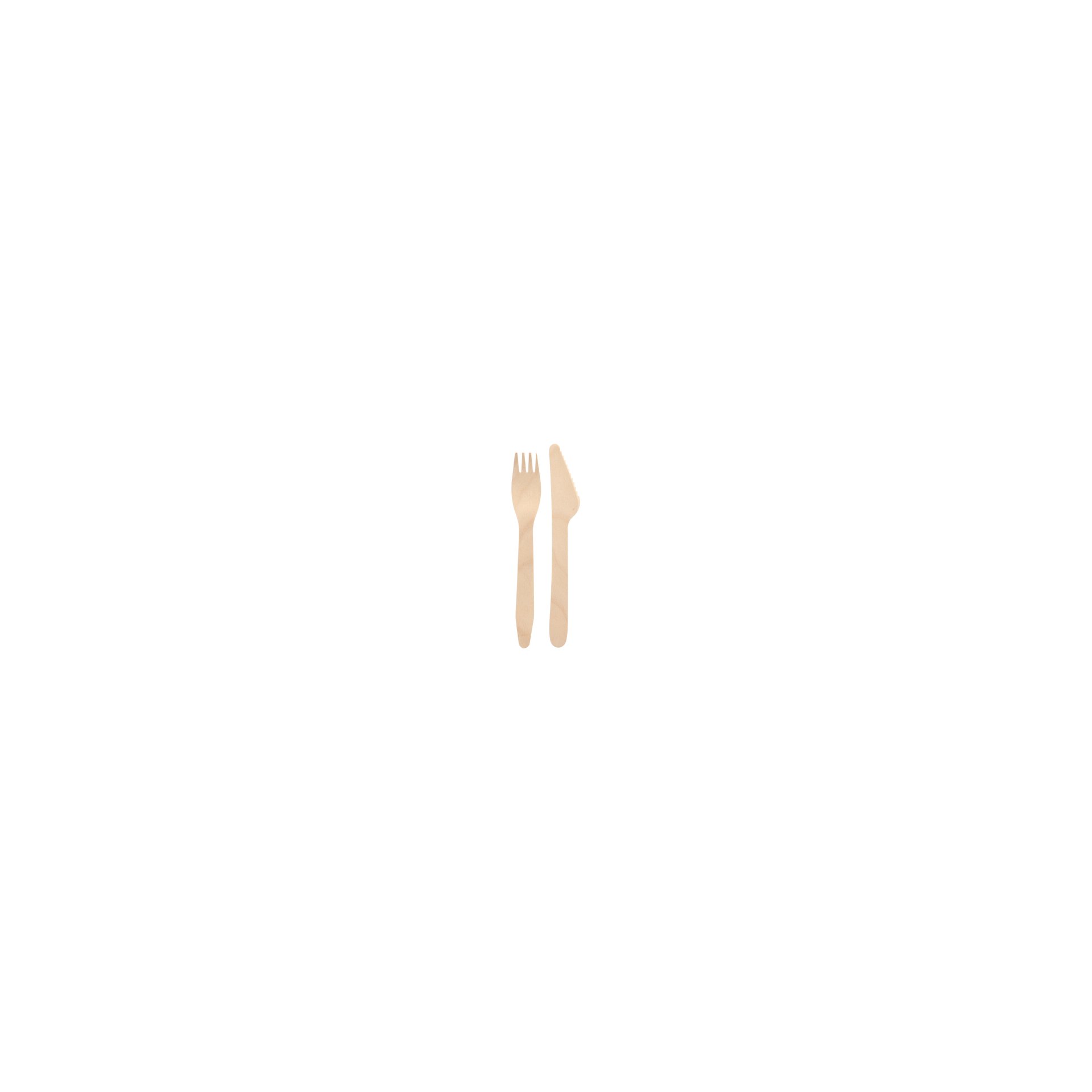 Bestecke, Holz "pure" 16,5 cm (Messer, Gabel) Bestecke, Holz "pure" 16,5 cm (Messer, Gabel)