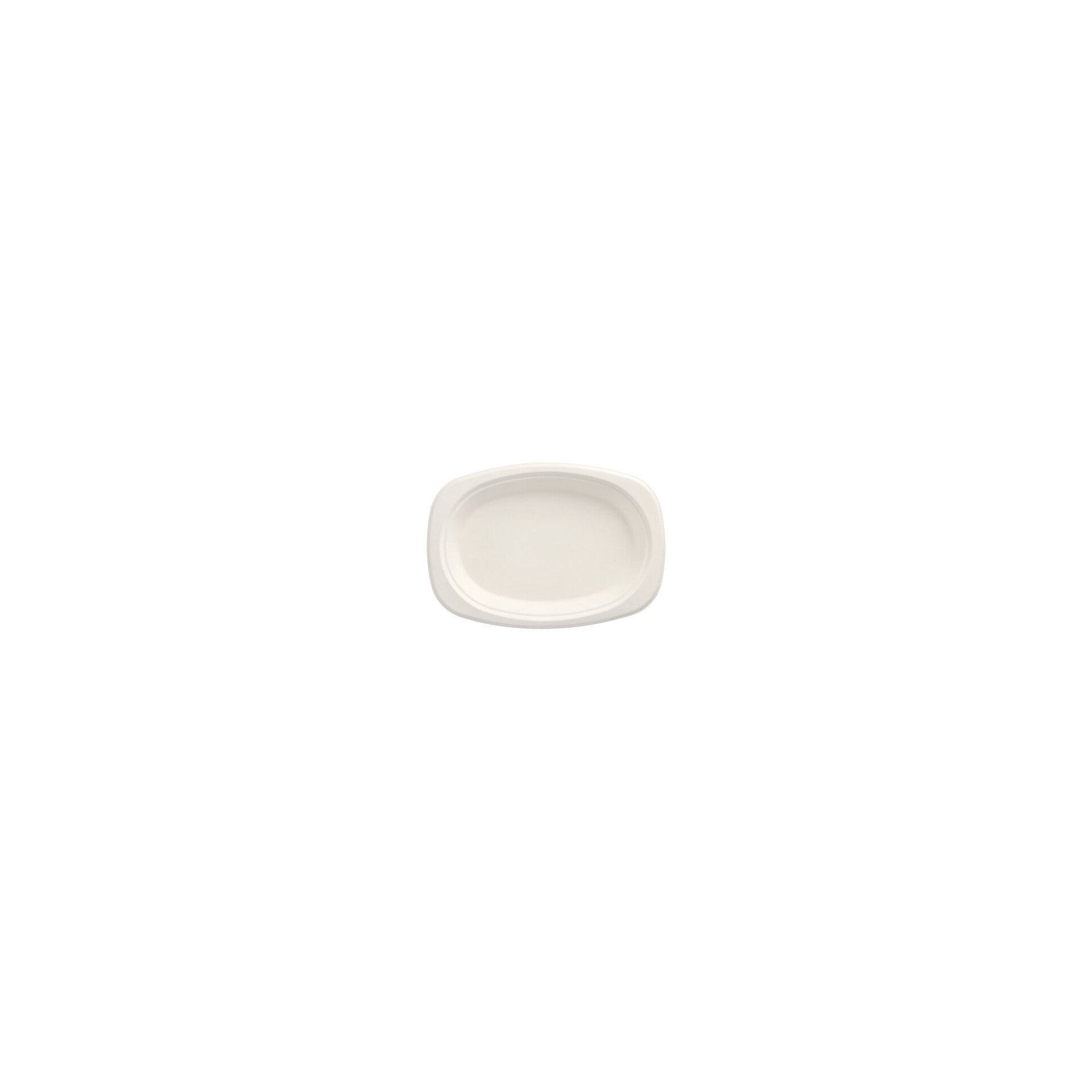 Teller, Zuckerrohr "pure" oval 23 cm x 16 cm x 2 cm weiss Teller, Zuckerrohr "pure" oval 23 cm x 16 cm x 2 cm weiss