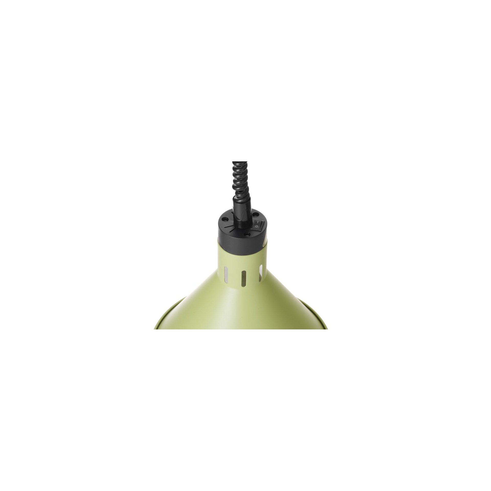 Höhenverstellbare Wärmelampe konisch, Grün, 230V/250W, ⌀275x(H)250mm