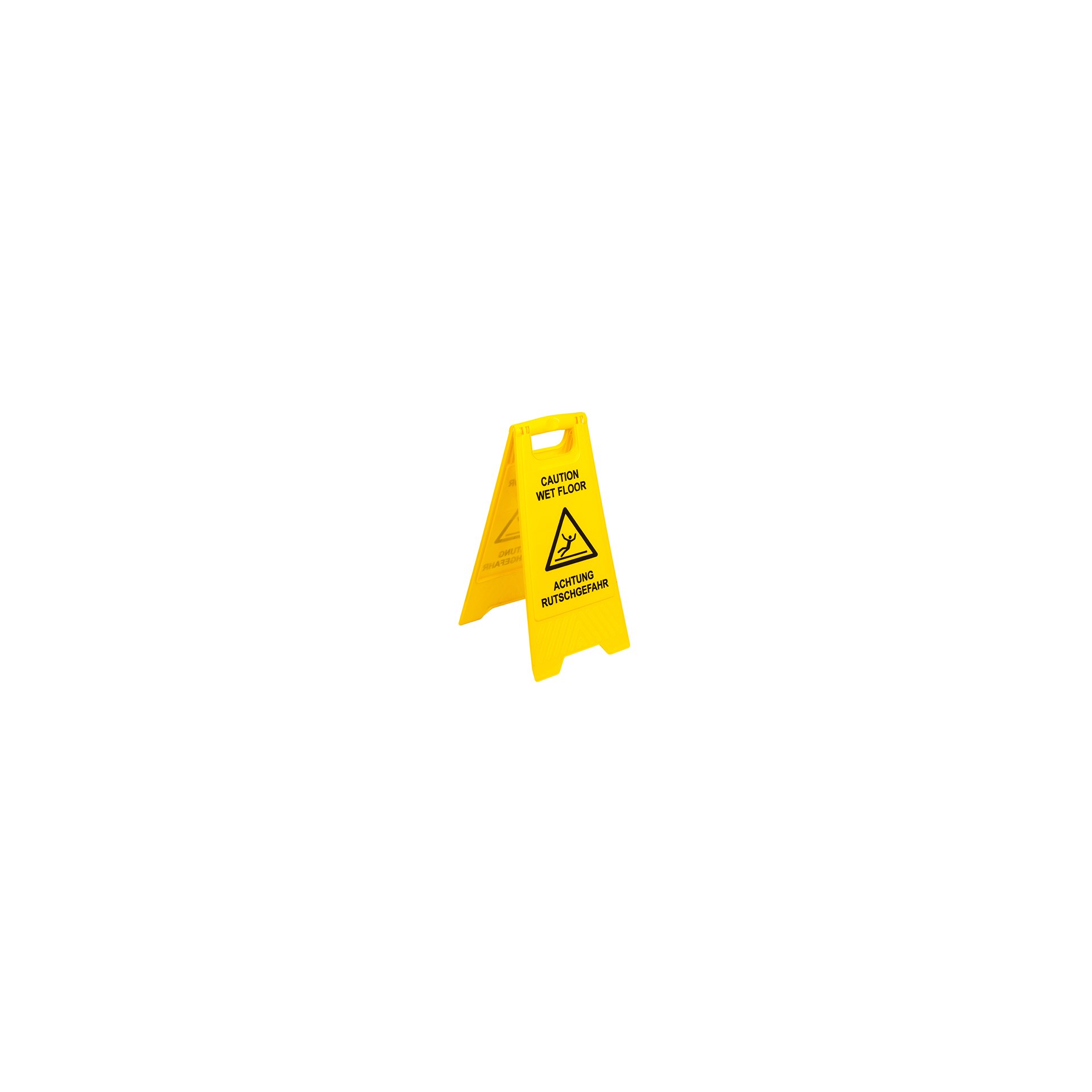 Warnschild / Aufsteller "Achtung Rutschgefahr" 62 cm x 30,5 cm x 2,8 cm gelb Warnschild / Aufsteller "Achtung Rutschgefahr" 62 cm x 30,5 cm x 2,8 cm gelb