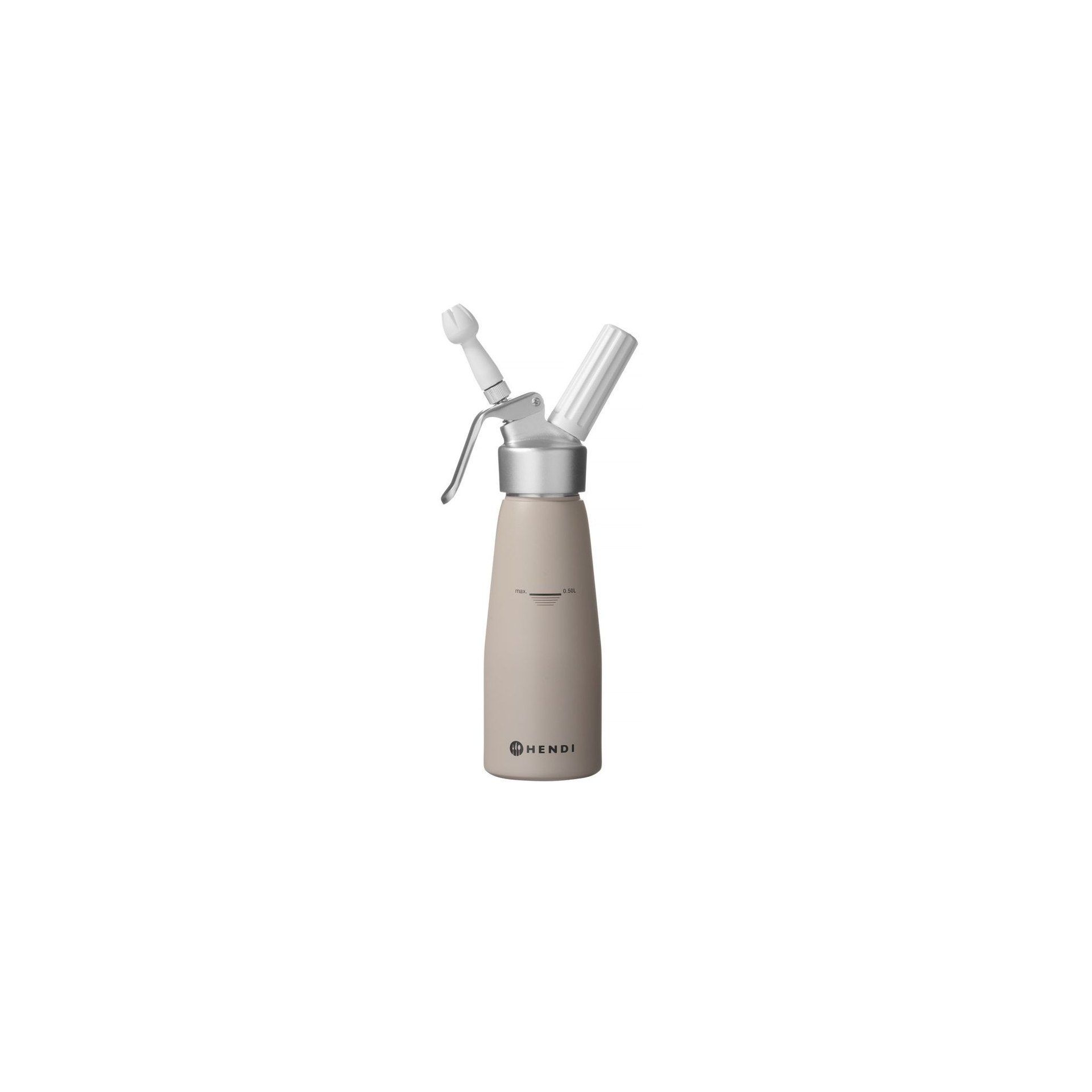 Sahnespender, 0,5L, Taupe, ⌀80x(H)260mm Sahnespender, 0,5L, Taupe, ⌀80x(H)260mm