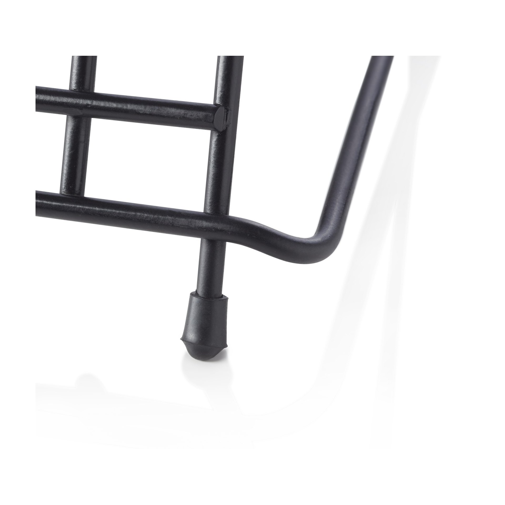 Schneidbretthalter für 6 Bretter bis max. 2,8 cm, 34,5 x 26,5 x 27,5, Chromnickelstahl, pulverbeschichtet schwarz