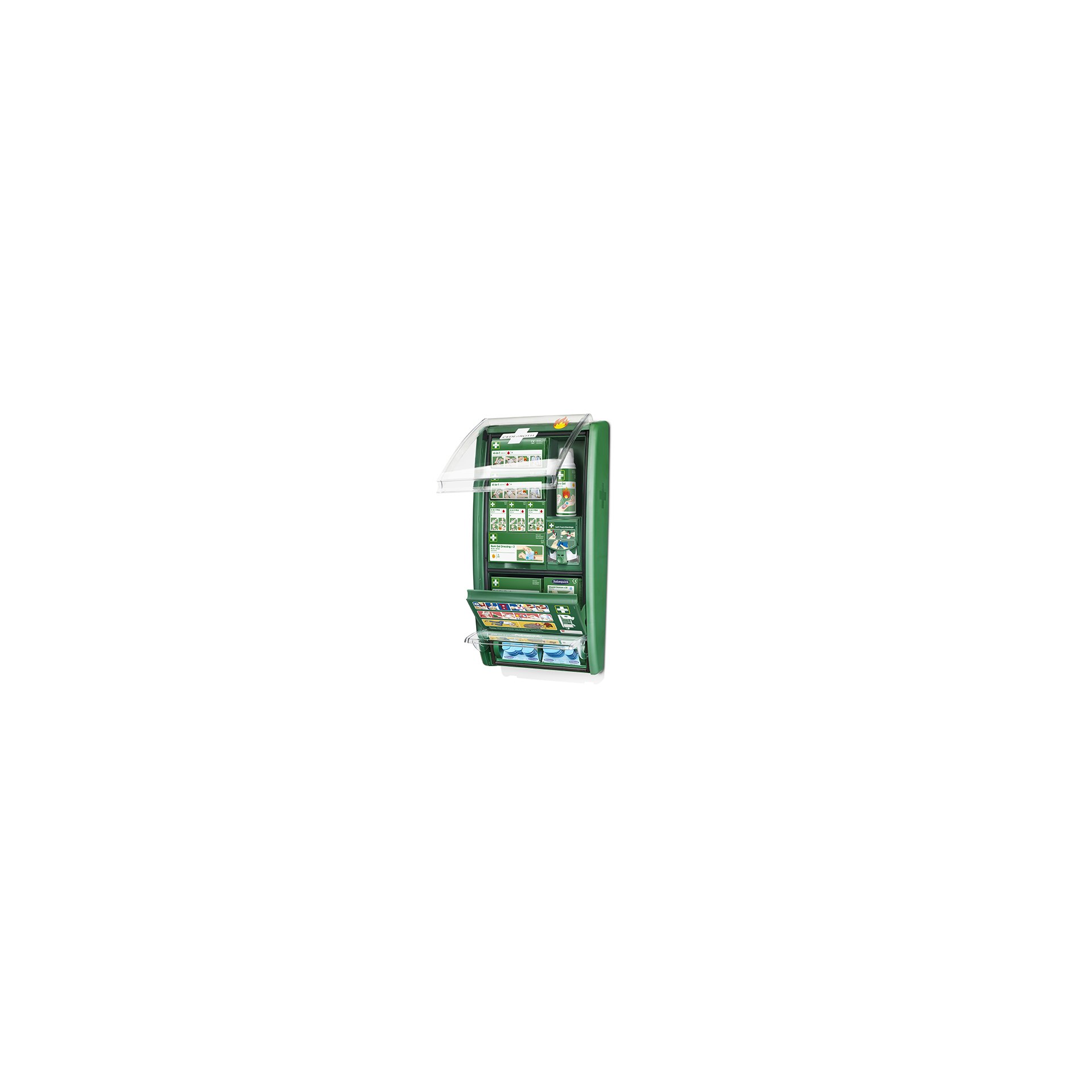 "Cederroth" First Aid & Burn Station 11,7 cm x 29,4 cm x 57,2 cm grün detectable