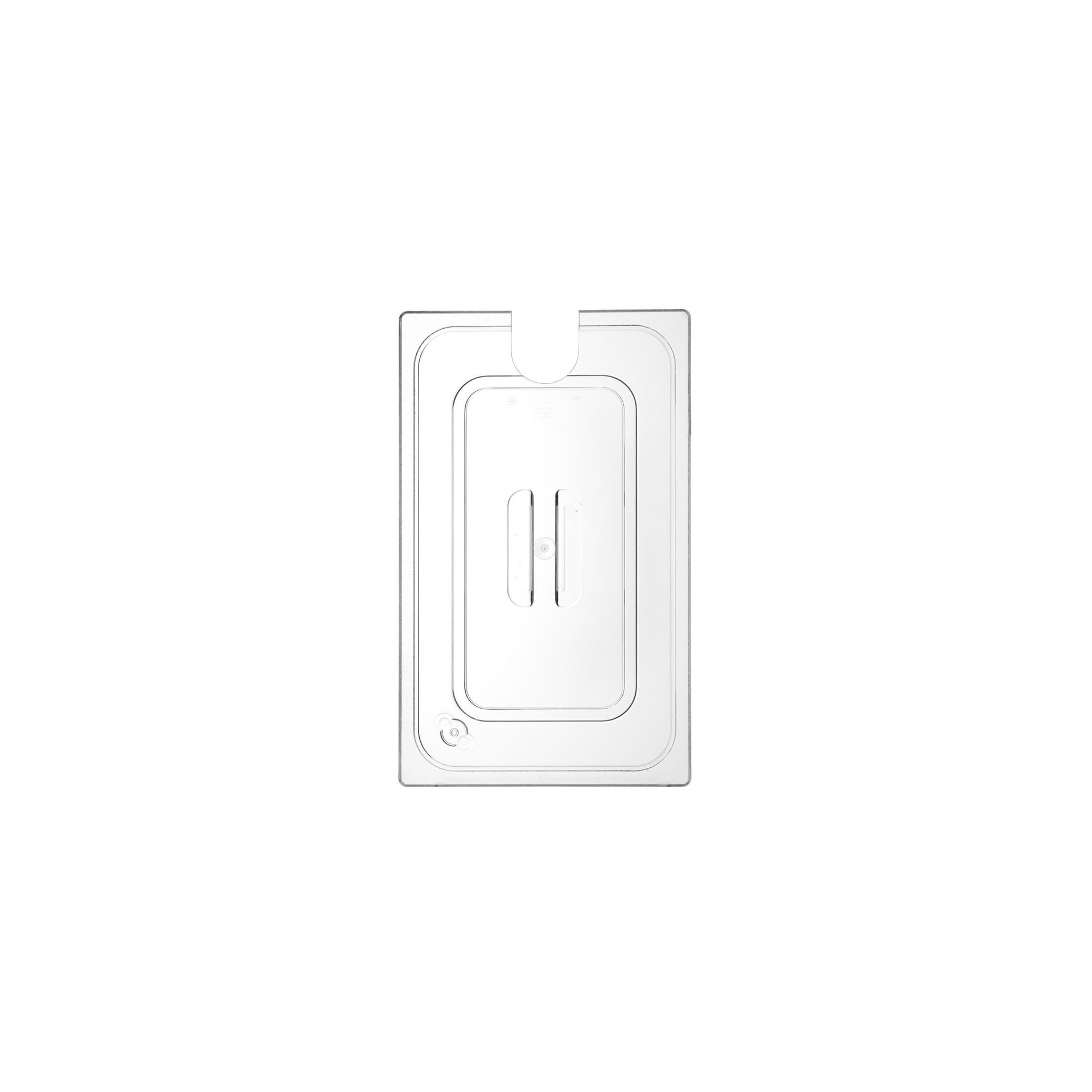Gastronorm-Deckel mit Sous-Vide-Stab-Aussparung, GN 1/1, Transparent, 530x325mm