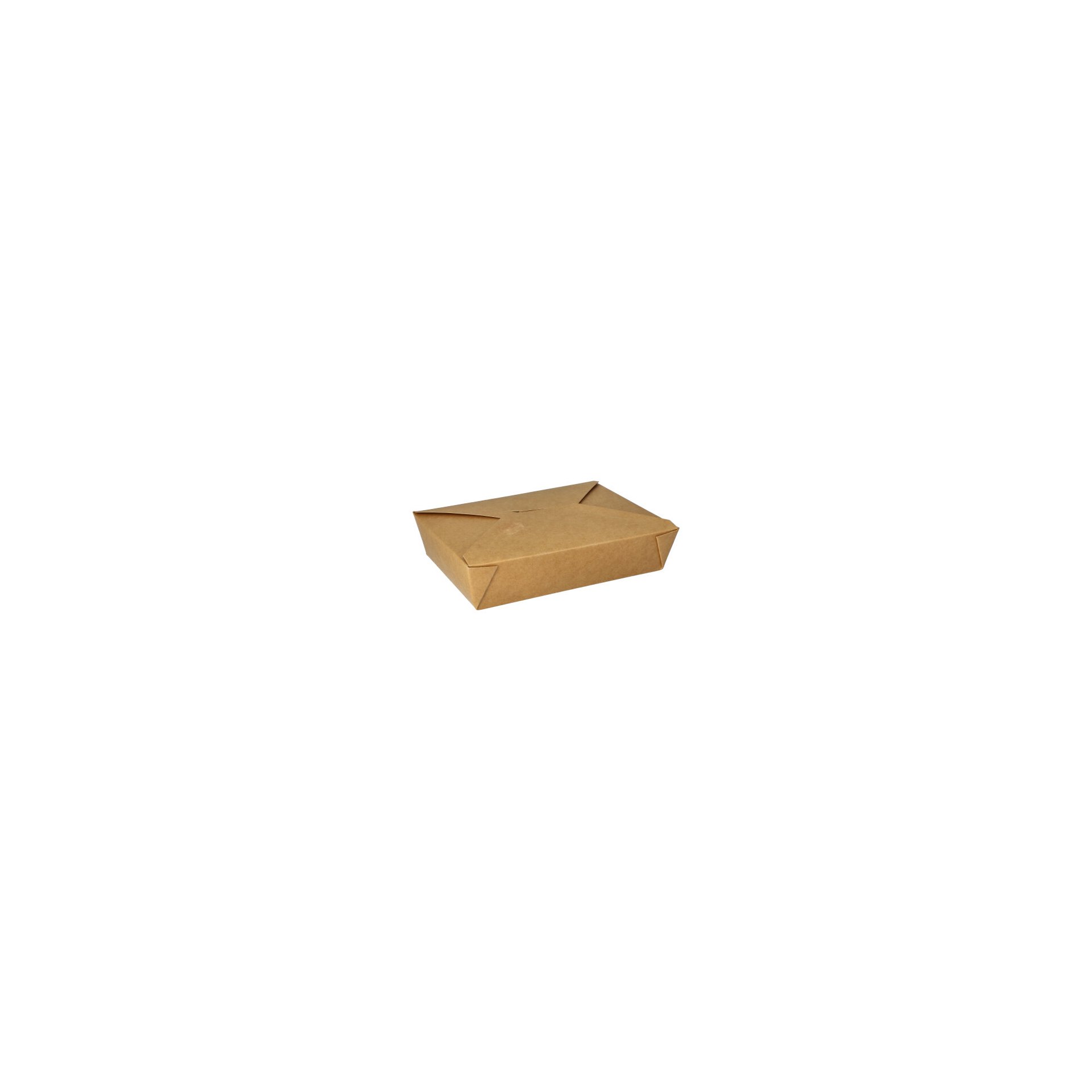 Lunchboxen, Pappe "pure" 1500 ml 4,8 cm x 14 cm x 19,5 cm braun