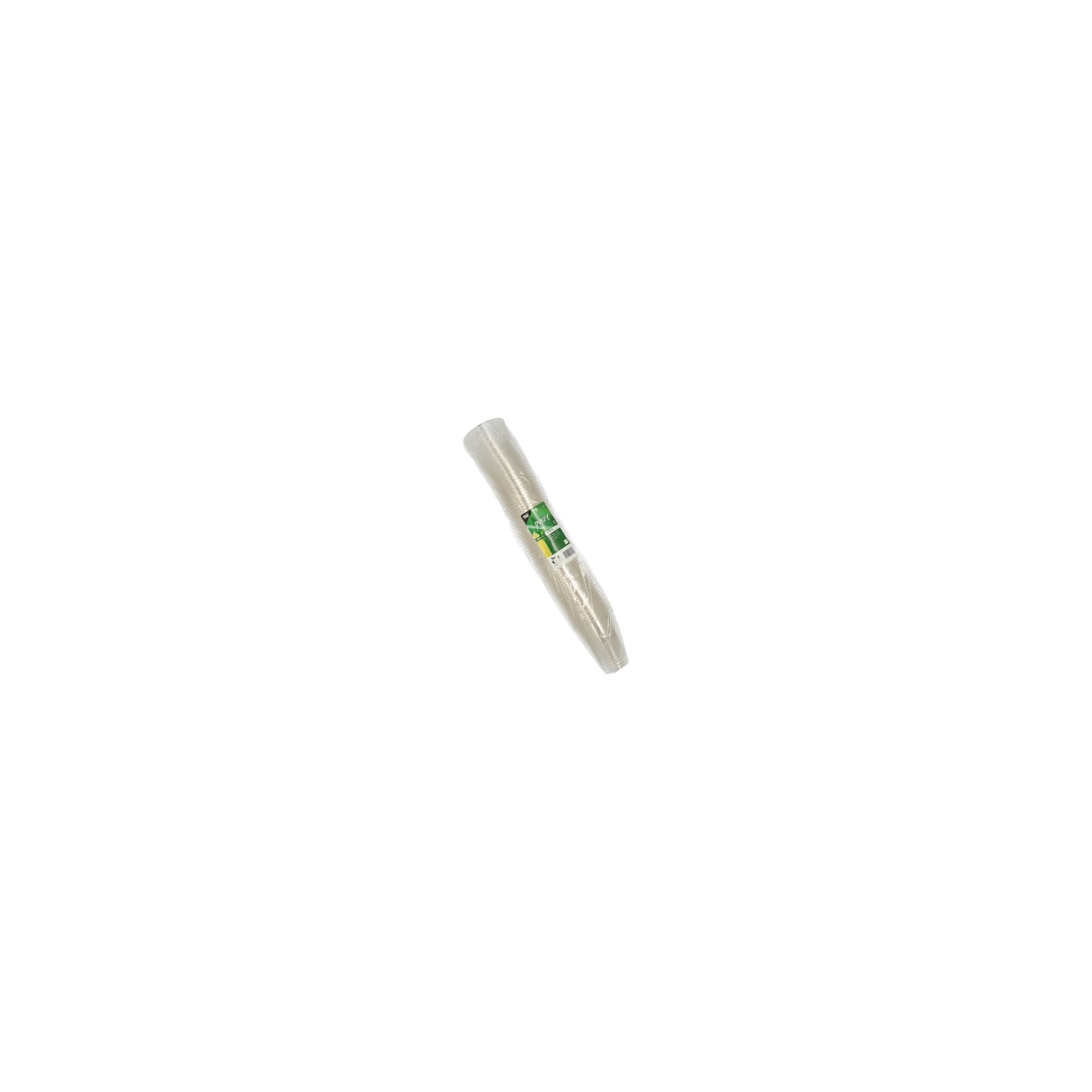 Kaltgetränkebecher, PLA "pure" 0,3 l Ø 9,5 cm · 11 cm glasklar mit Schaumrand
