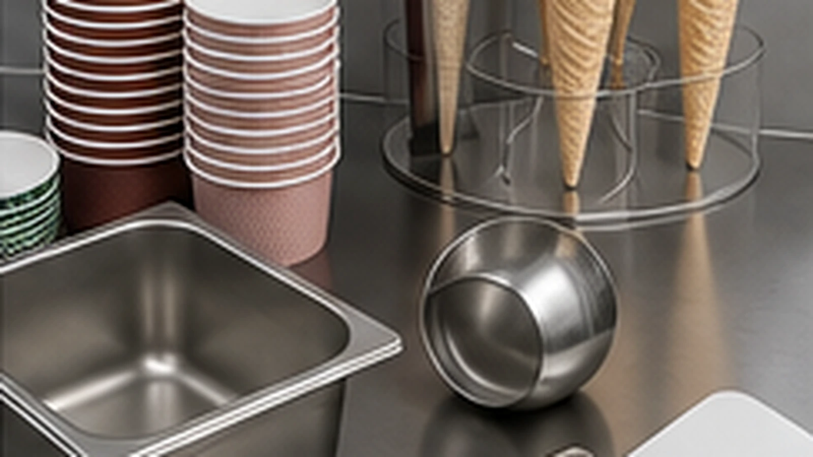 Eisbedarf für Eisdiele Café und Gastronomie