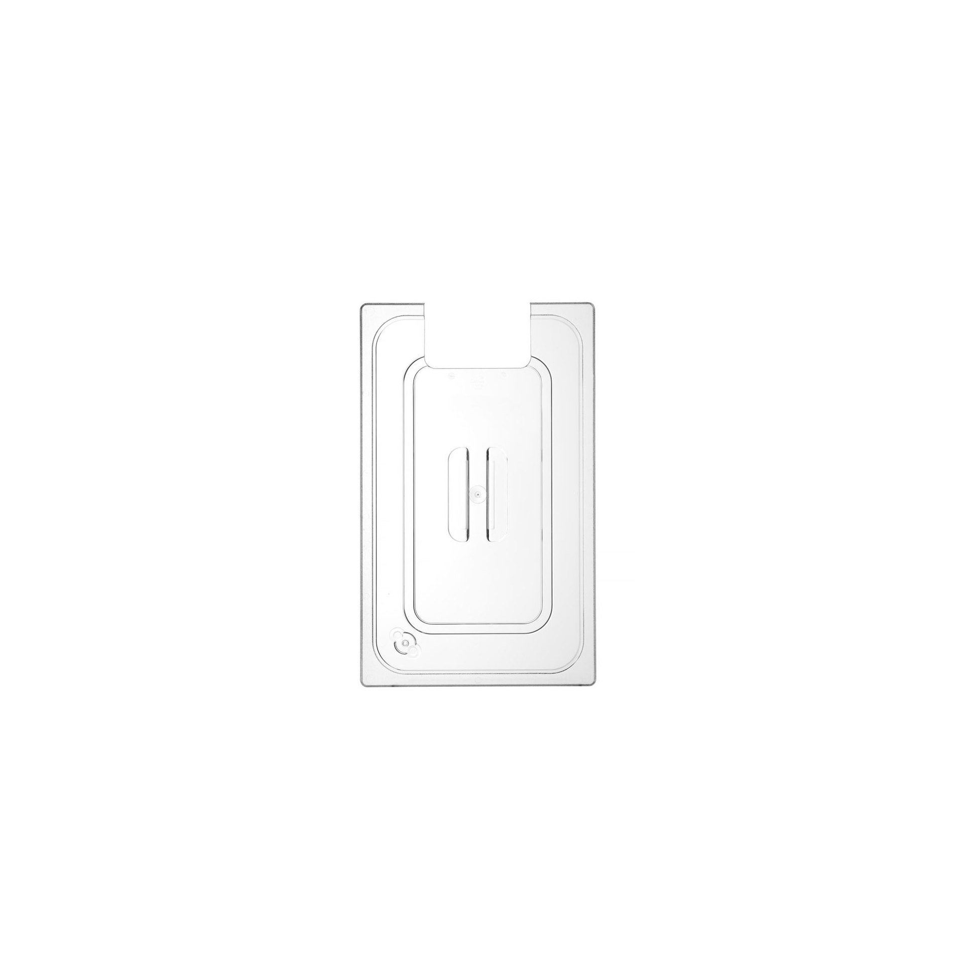 Gastronorm-Deckel mit Sous-Vide-Stab-Aussparung, GN 1/1, Transparent, 530x325mm
