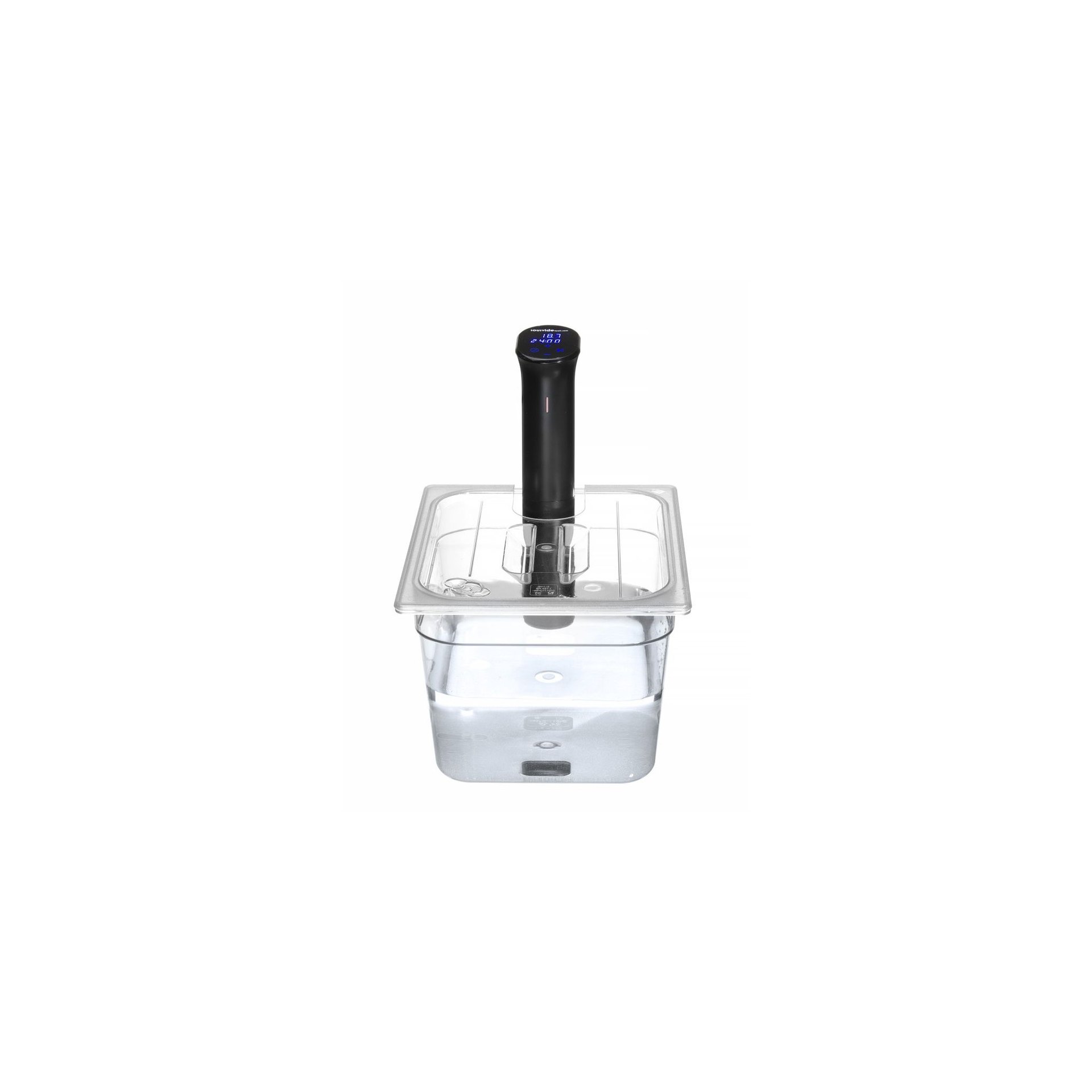 Gastronorm-Deckel mit Sous-Vide-Stab-Aussparung, GN 1/2, Transparent, 265x325mm Gastronorm-Deckel mit Sous-Vide-Stab-Aussparung, GN 1/2, Transparent, 265x325mm