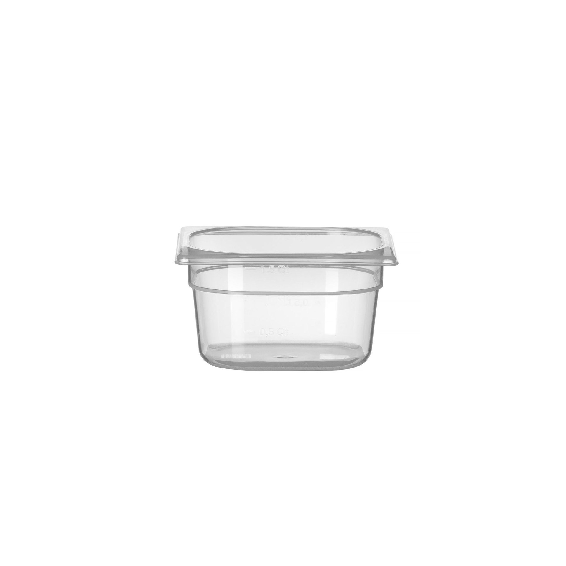 Gastronorm-Behälter 1/6, Profi Line, GN 1/6, 1,6L, Transparent, 176x162x(H)100mm