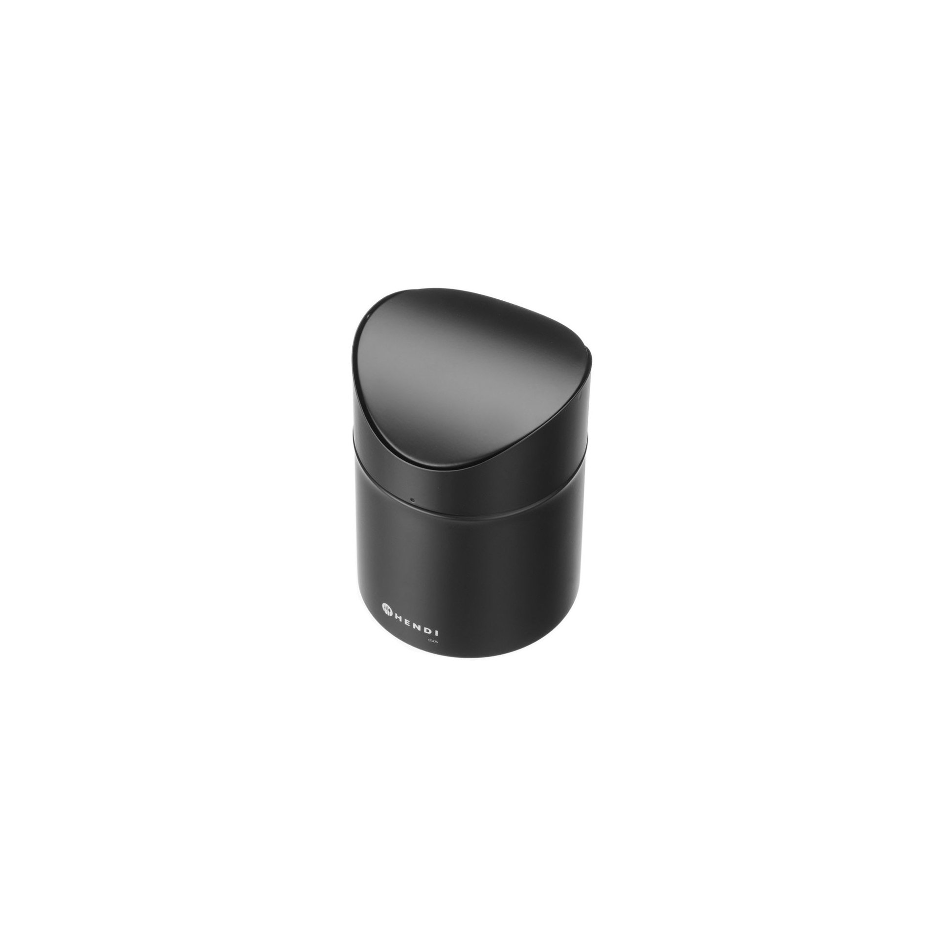 Tischabfalleimer 1,2L, Schwarz, ⌀120x(H)165mm Tischabfalleimer 1,2L, Schwarz, ⌀120x(H)165mm