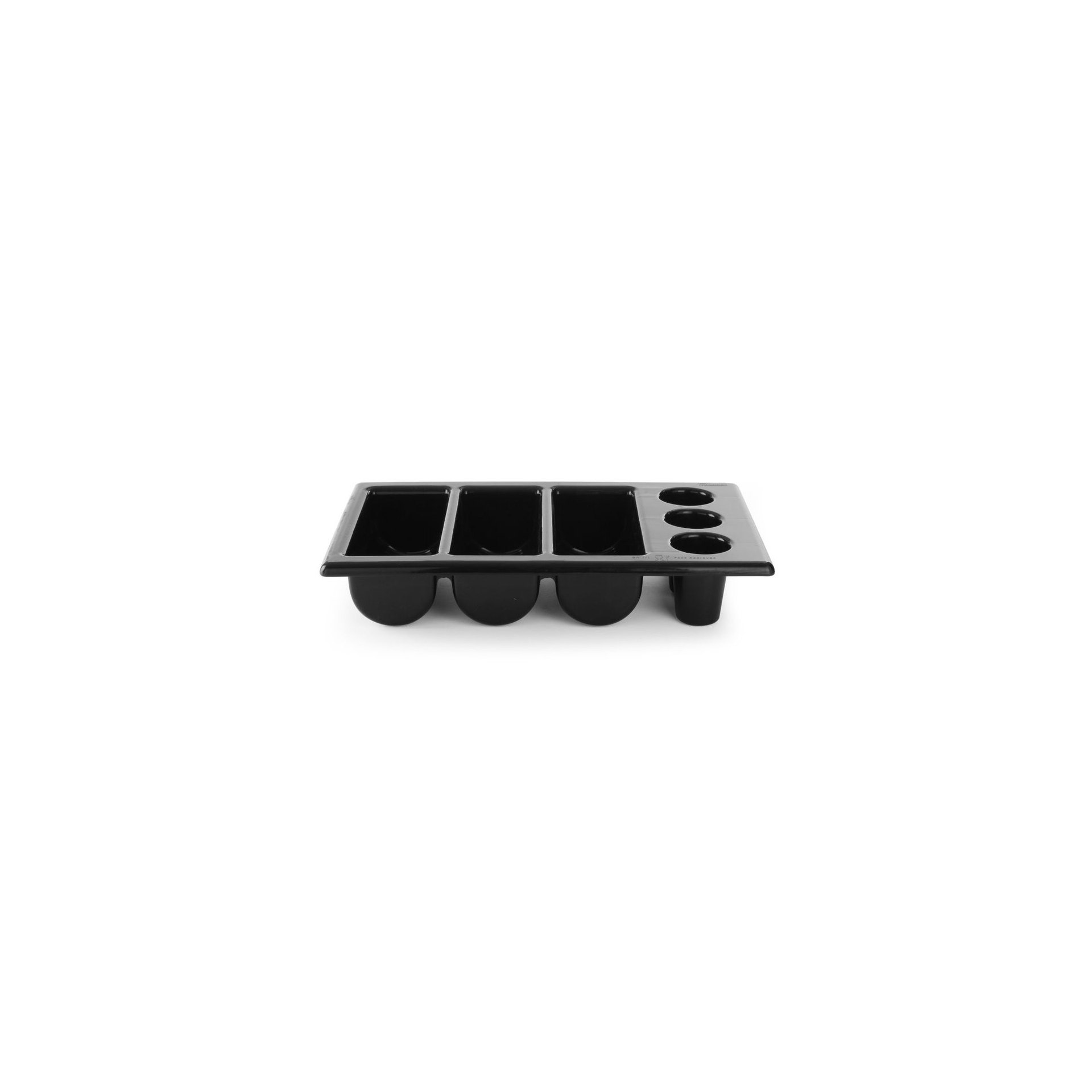Besteckbehälter, Schwarz, 530x325x(H)105mm Besteckbehälter, Schwarz, 530x325x(H)105mm