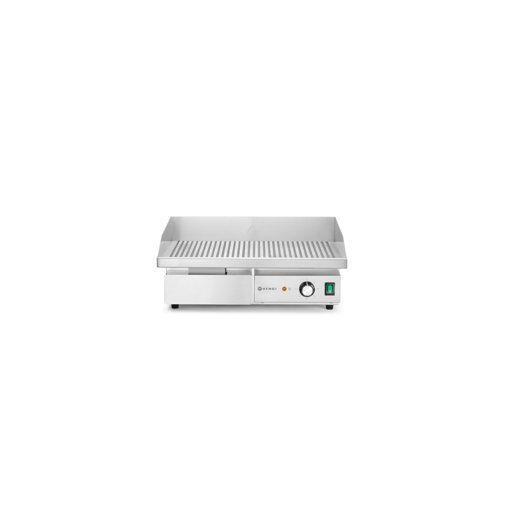 Gerillte Grillplatte, Budget Line, 220-240V/3000W, 550x430x(H)240mm Gerillte Grillplatte, Budget Line, 220-240V/3000W, 550x430x(H)240mm