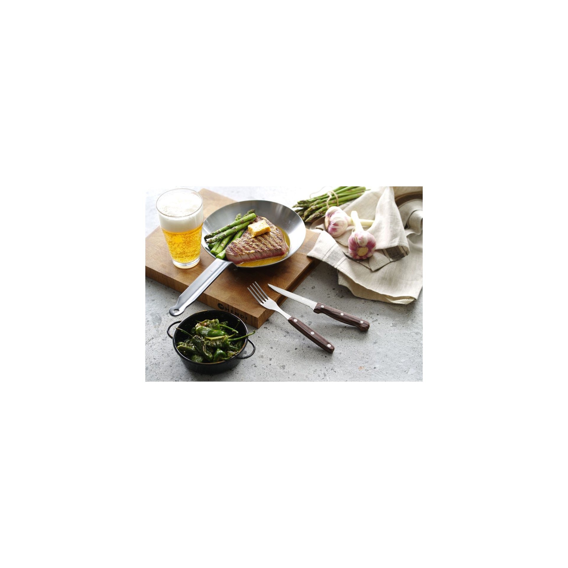 Steakgabel – 6 Stück, Profi Line, Braun, 6 Stk., (L)200mm