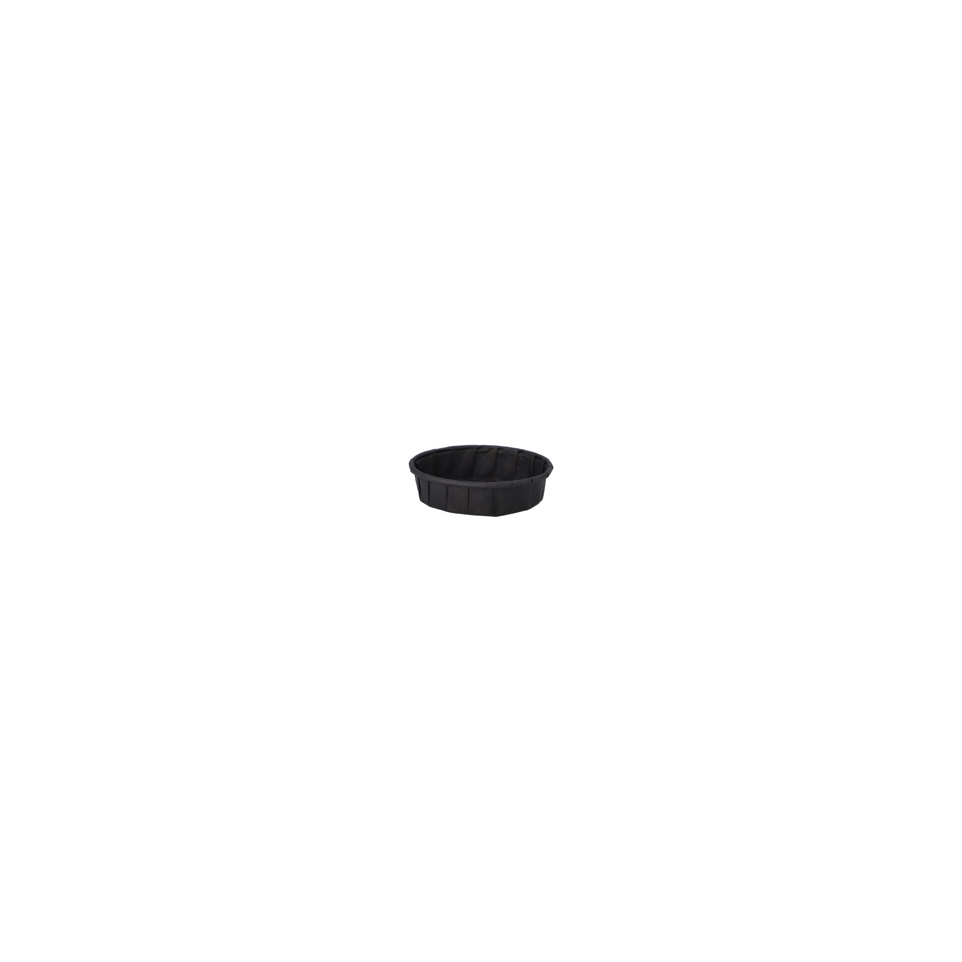 Dressingbecher, Papier 25 ml Ø 6 cm · 1,5 cm schwarz Dressingbecher, Papier 25 ml Ø 6 cm · 1,5 cm schwarz