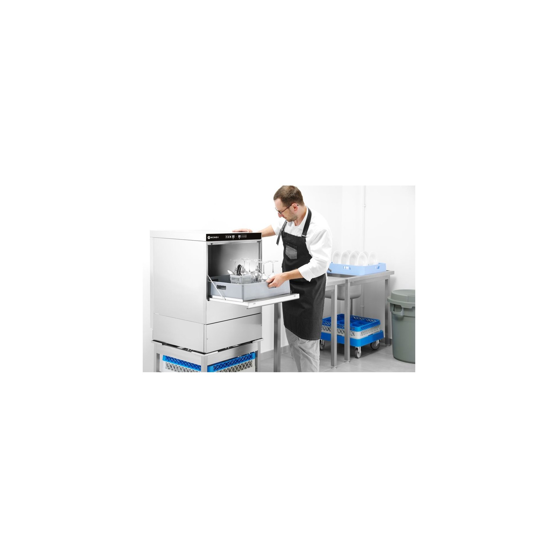 Geschirrspüler 50x50 - elektronische Steuerung, 400V/6600W, 570x600x(H)830mm