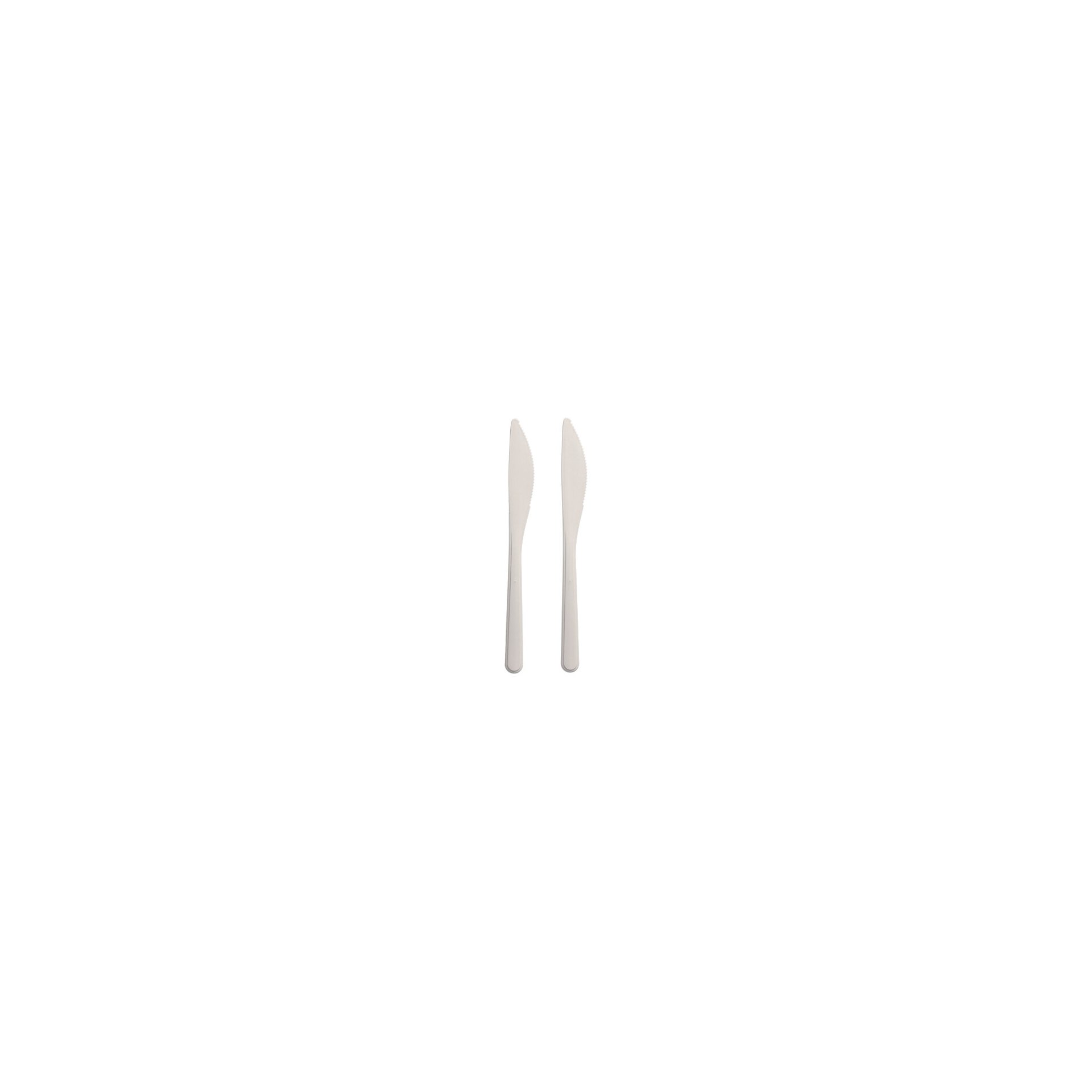 "Circulware" Mehrweg-Messer PP-MF 18,5 cm weiss extra stabil "Circulware" Mehrweg-Messer PP-MF 18,5 cm weiss extra stabil
