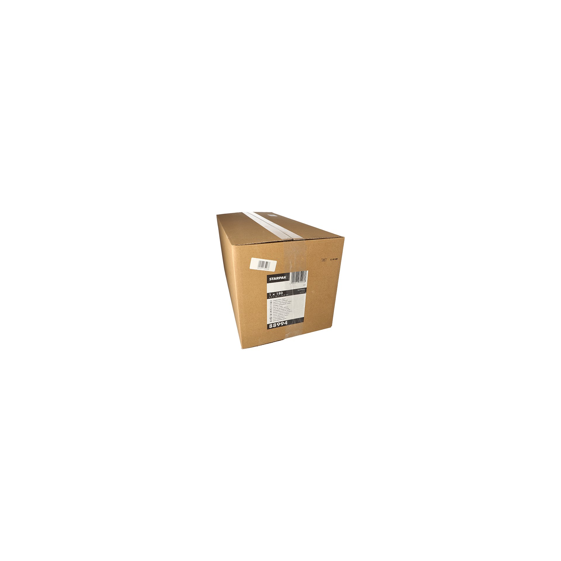 Siegelschalen, Pappe eckig 1200 ml 4,2 cm x 18,9 cm x 24,8 cm weiss